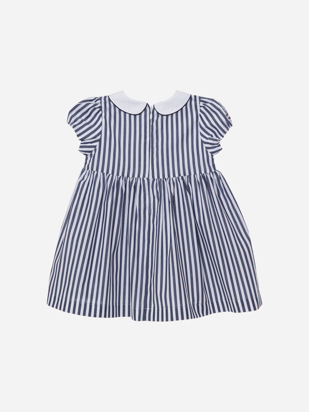 Navy Blue Poplin Dress