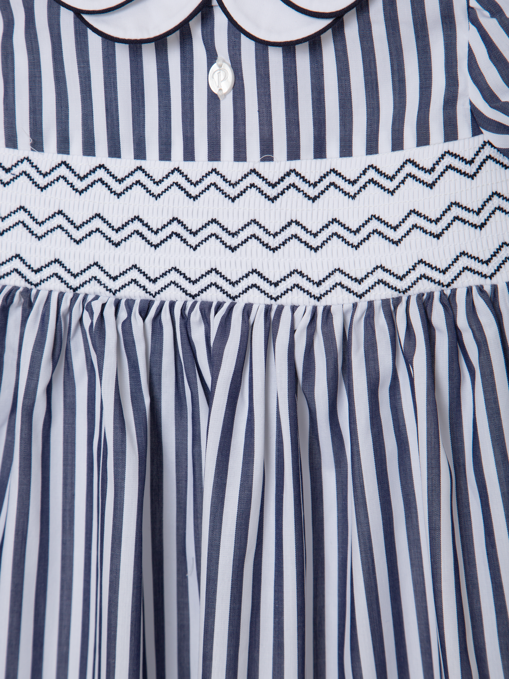 Navy Blue Poplin Dress