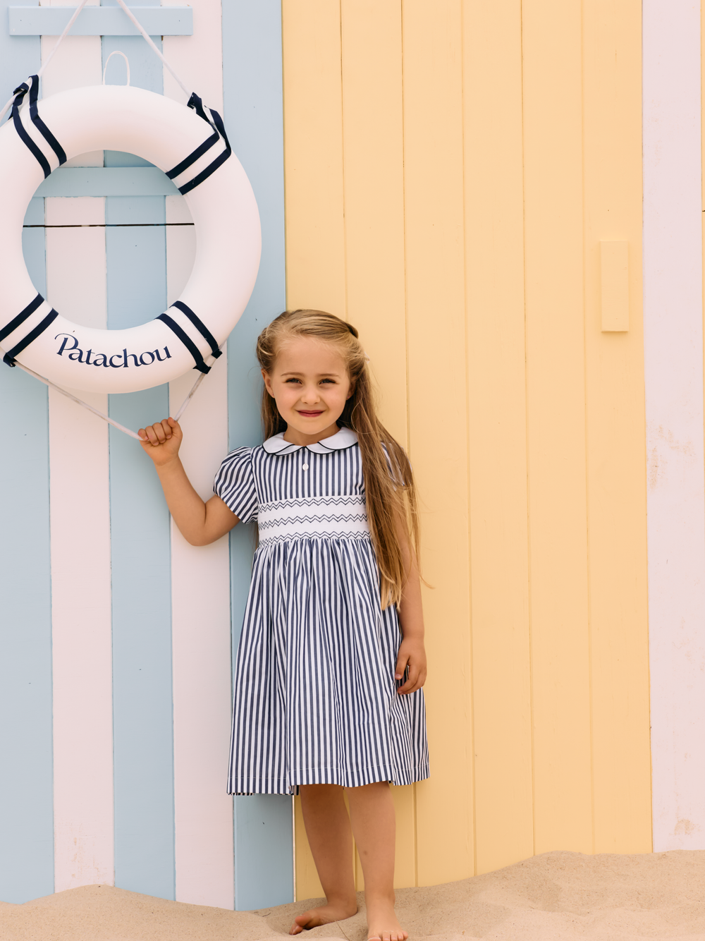 Navy Blue Poplin Dress