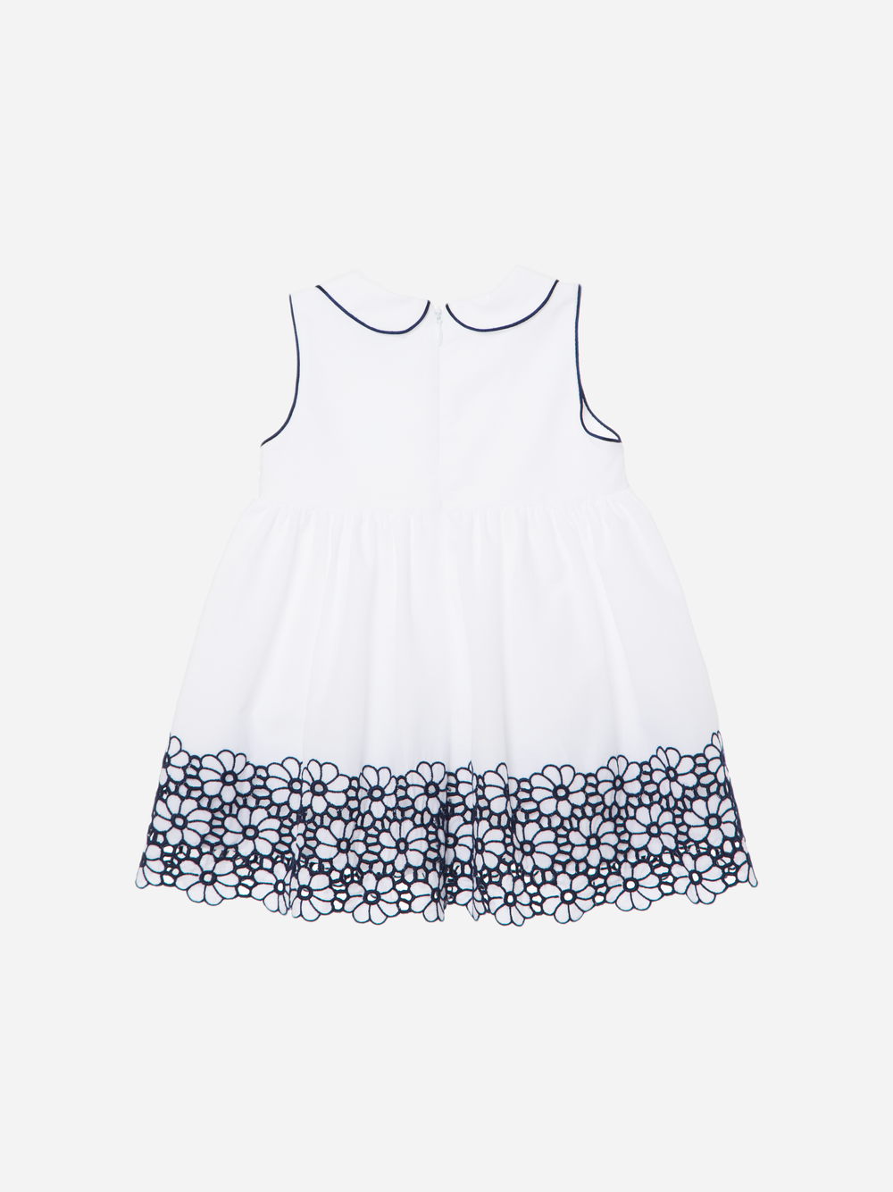 Navy Blue Embroidered Dress