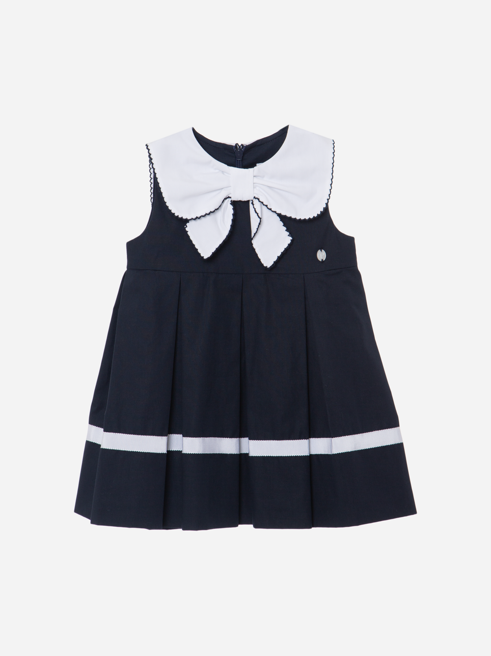 Navy Blue Dress with Sailor Collar