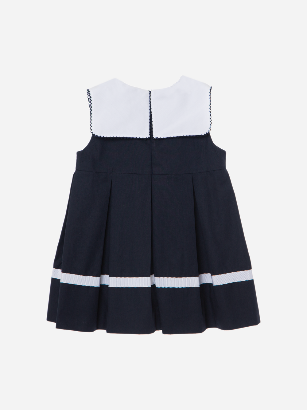 Navy Blue Dress with Sailor Collar