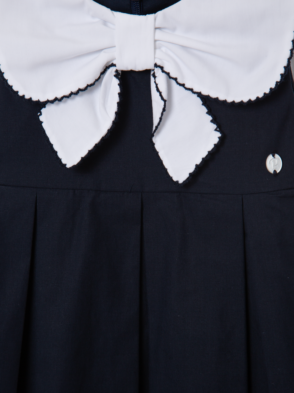 Navy Blue Dress with Sailor Collar