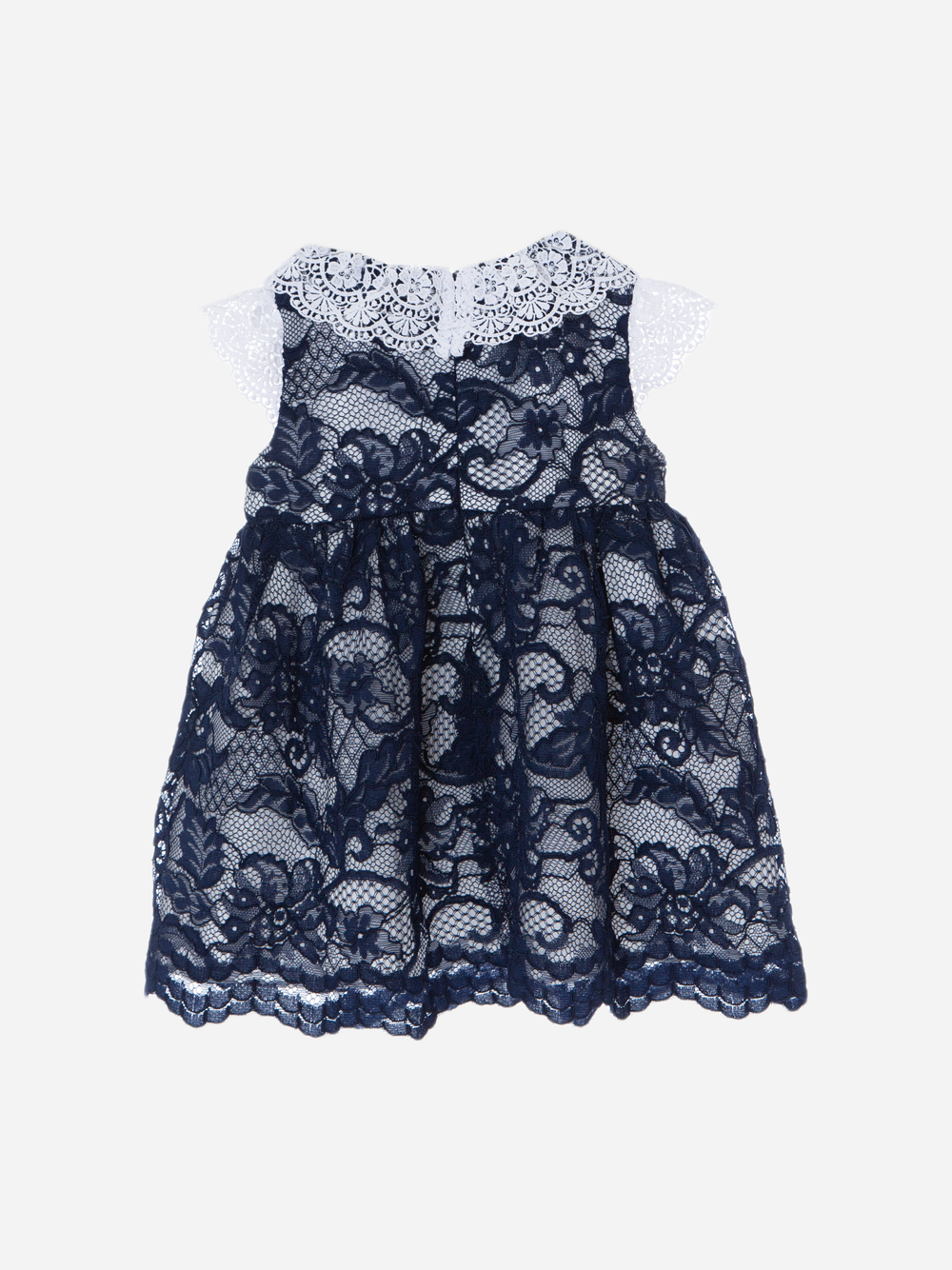 Navy Blue Lace Dress