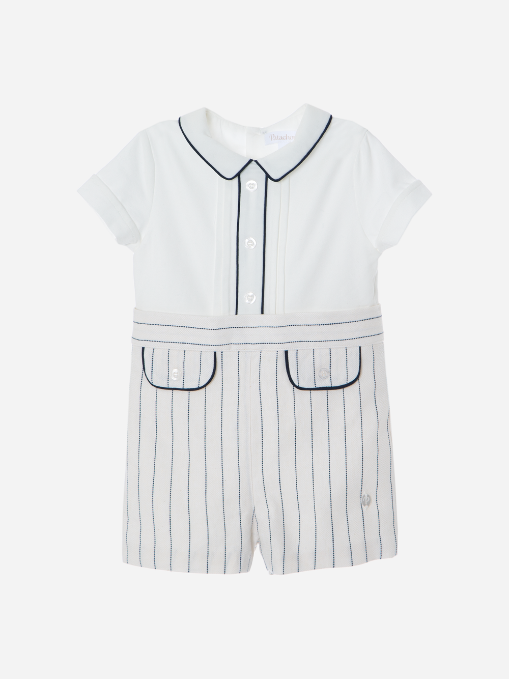 Navy Blue Romper in Jersey