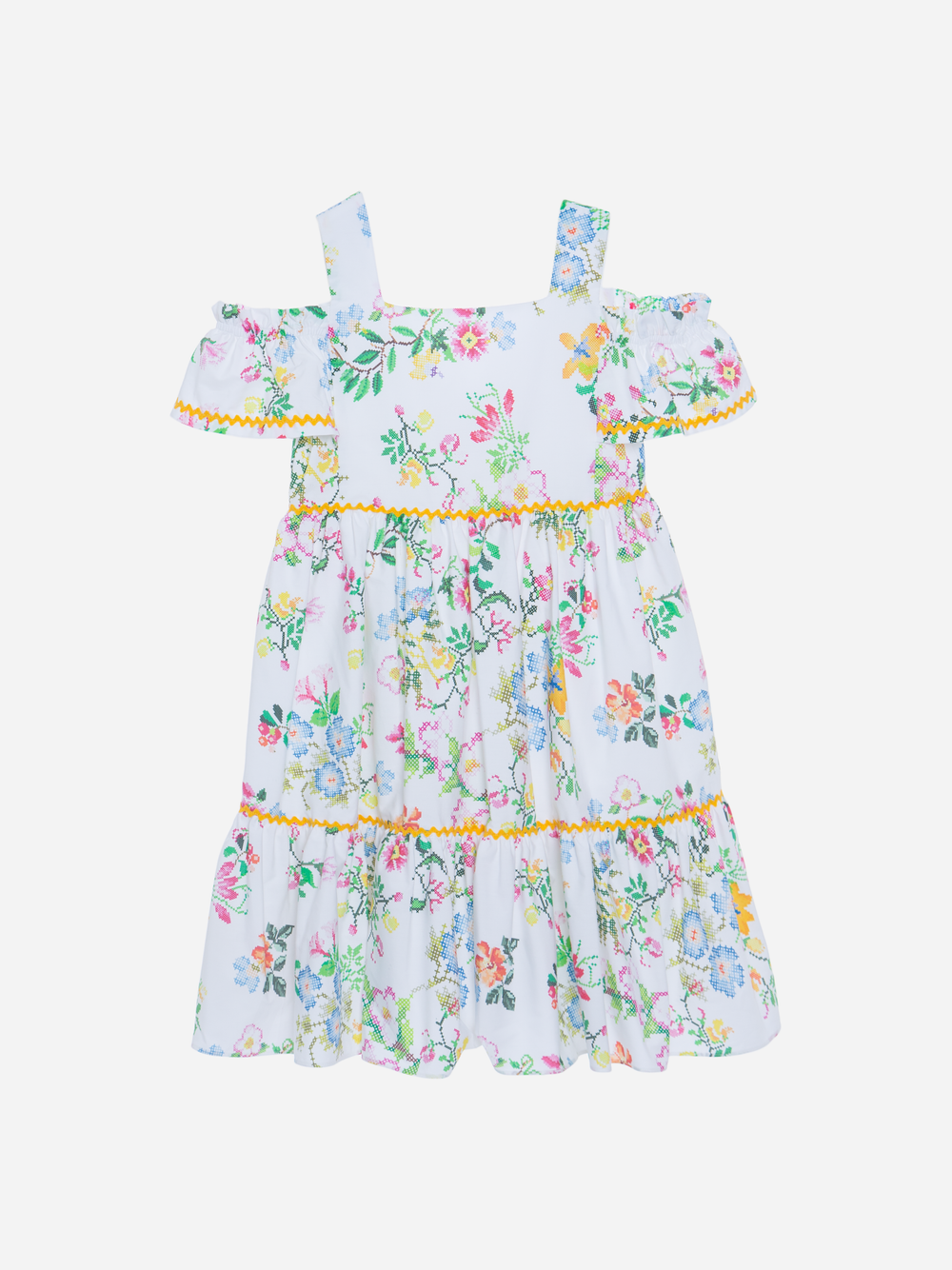 Multicolor Poplin Dress
