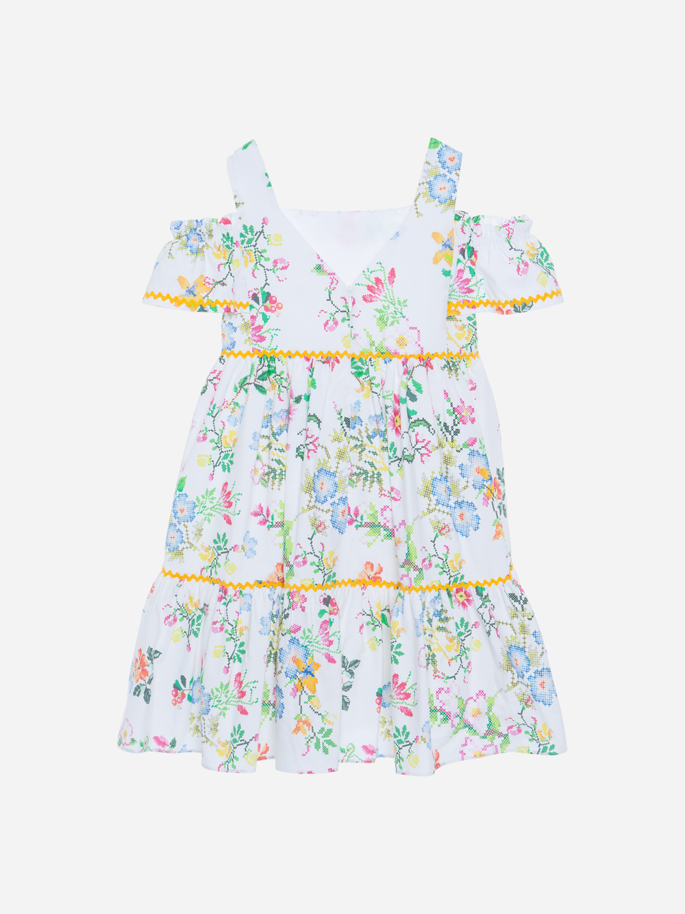 Multicolor Poplin Dress