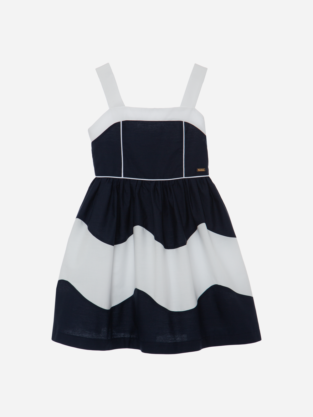 Dress Navy Popeline
