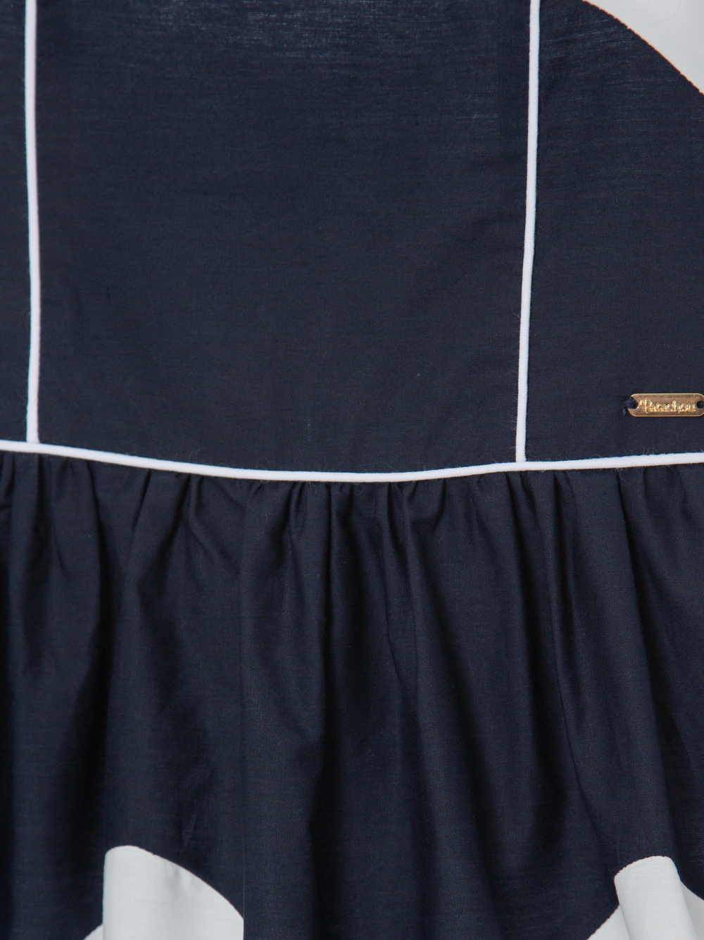 Dress Navy Popeline