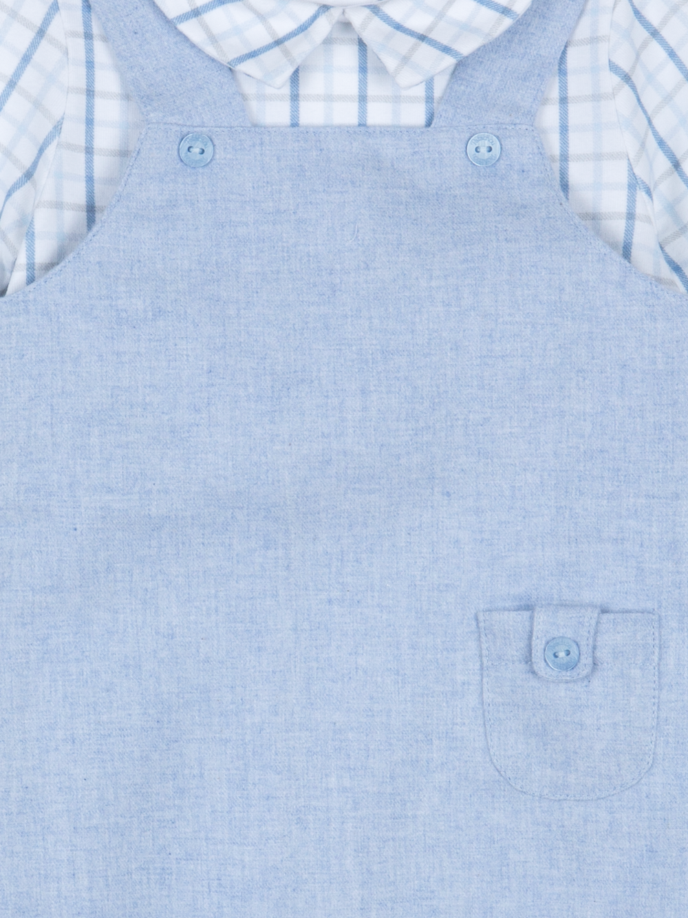 Blue Jersey Flannel Romper