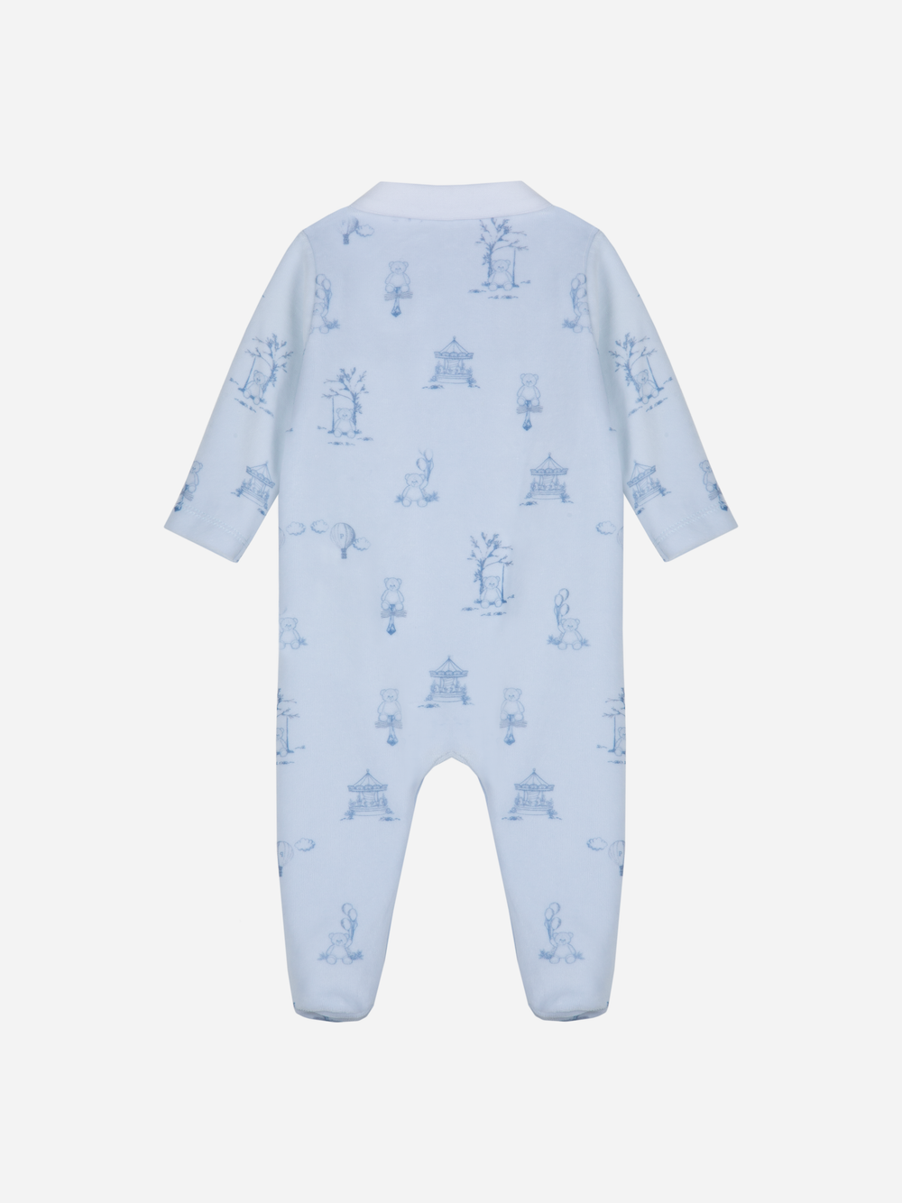 Babygrow Toile de Jouy Blue