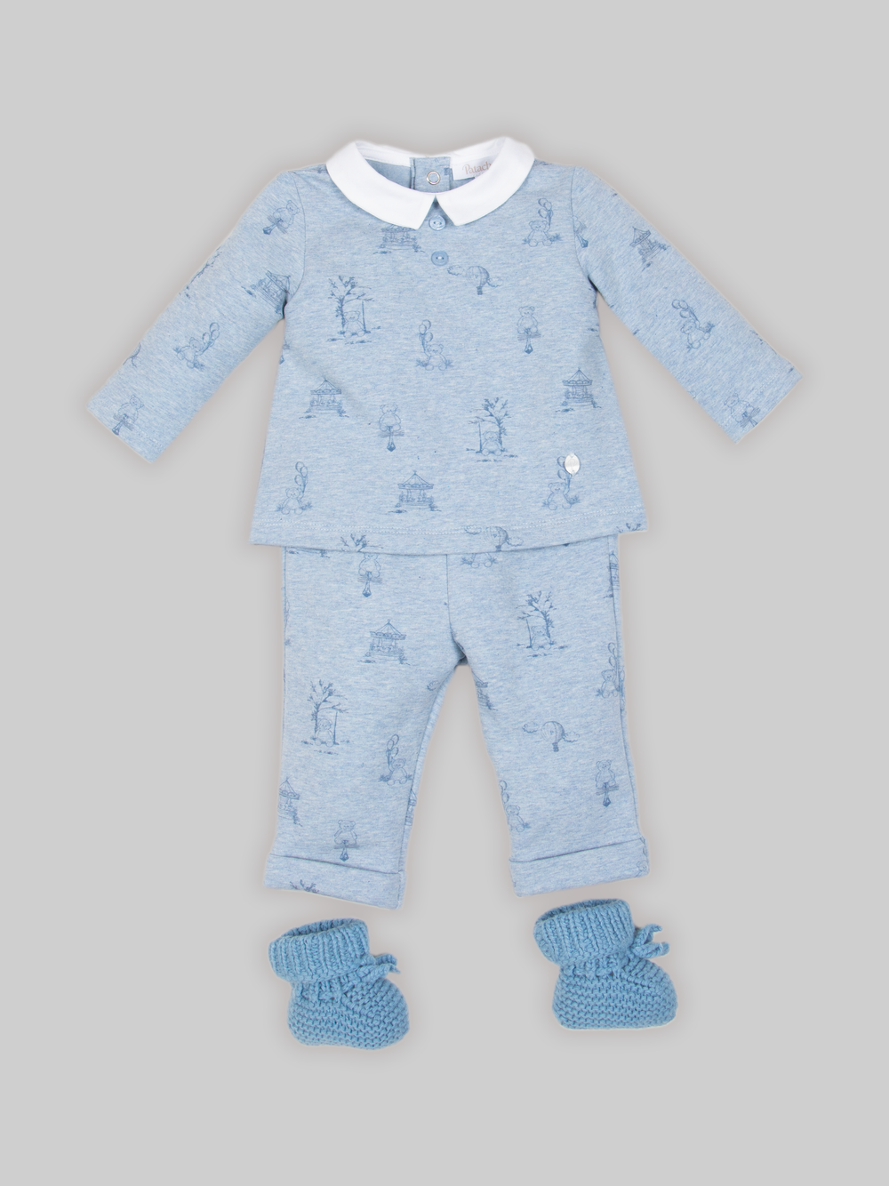 Toile de Jouy Fleece Set