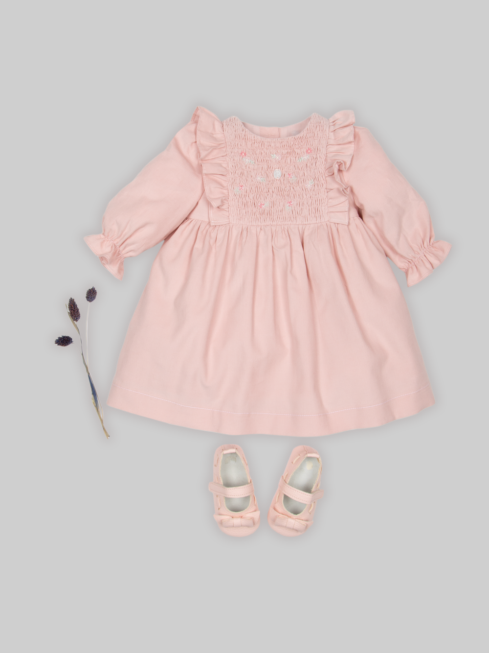 Dusty Pink Corduroy Dress