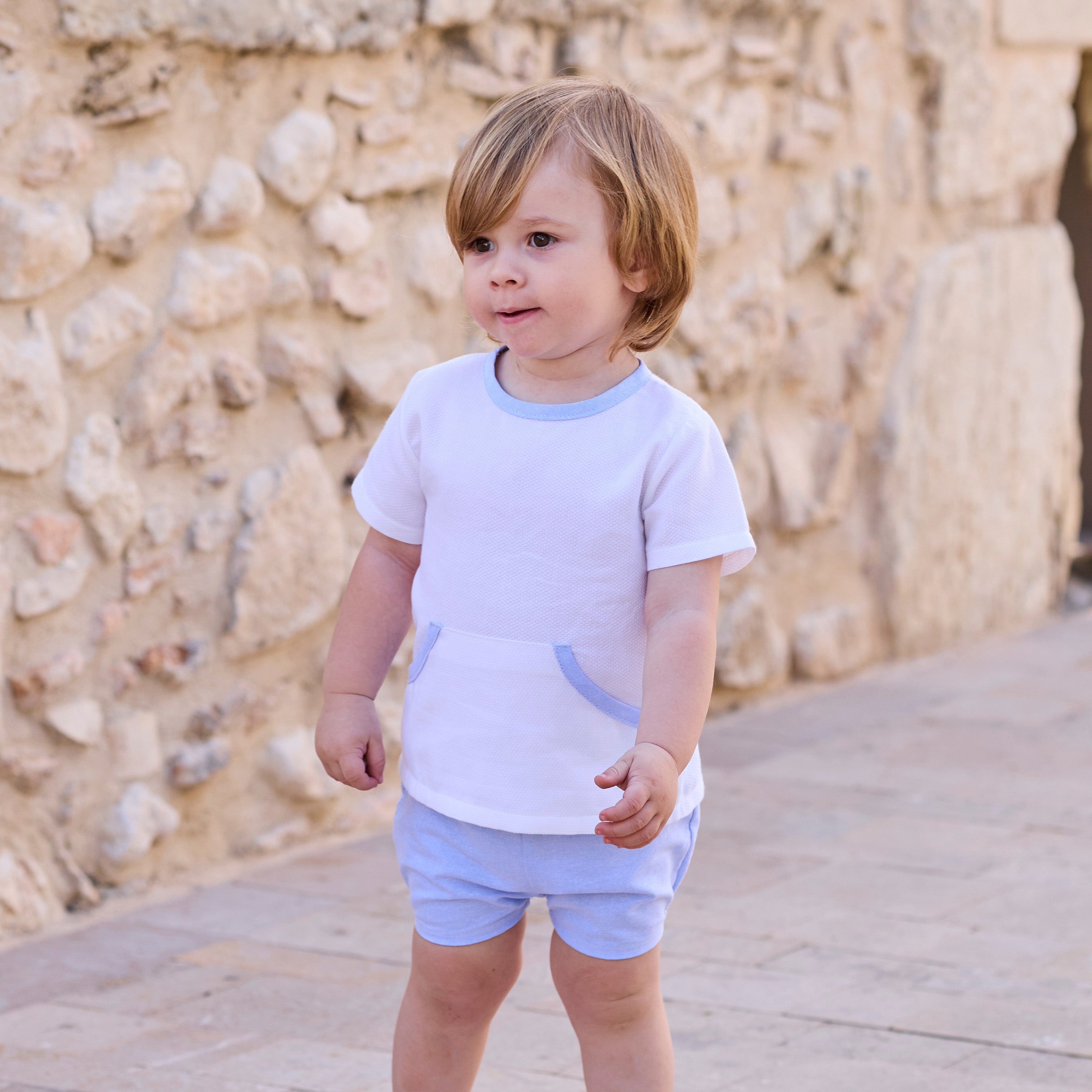 Short Set 'Piquet Blue'
