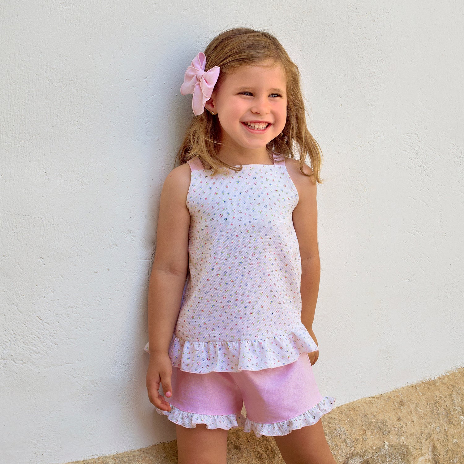 Short Set 'Piquet Florals'