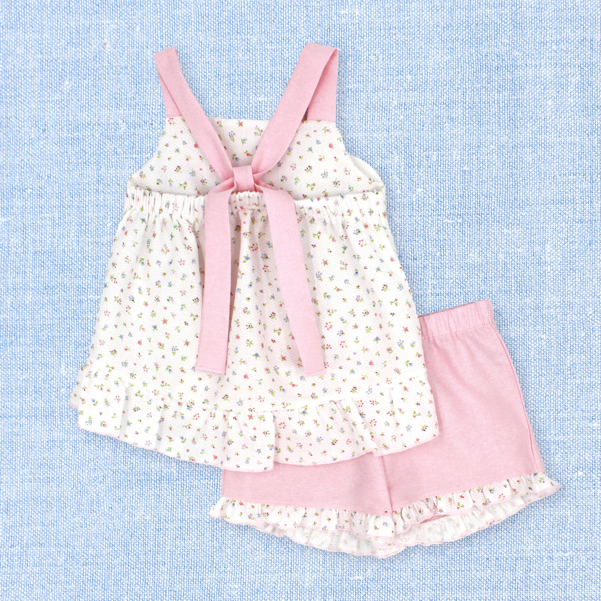 Short Set 'Piquet Florals'