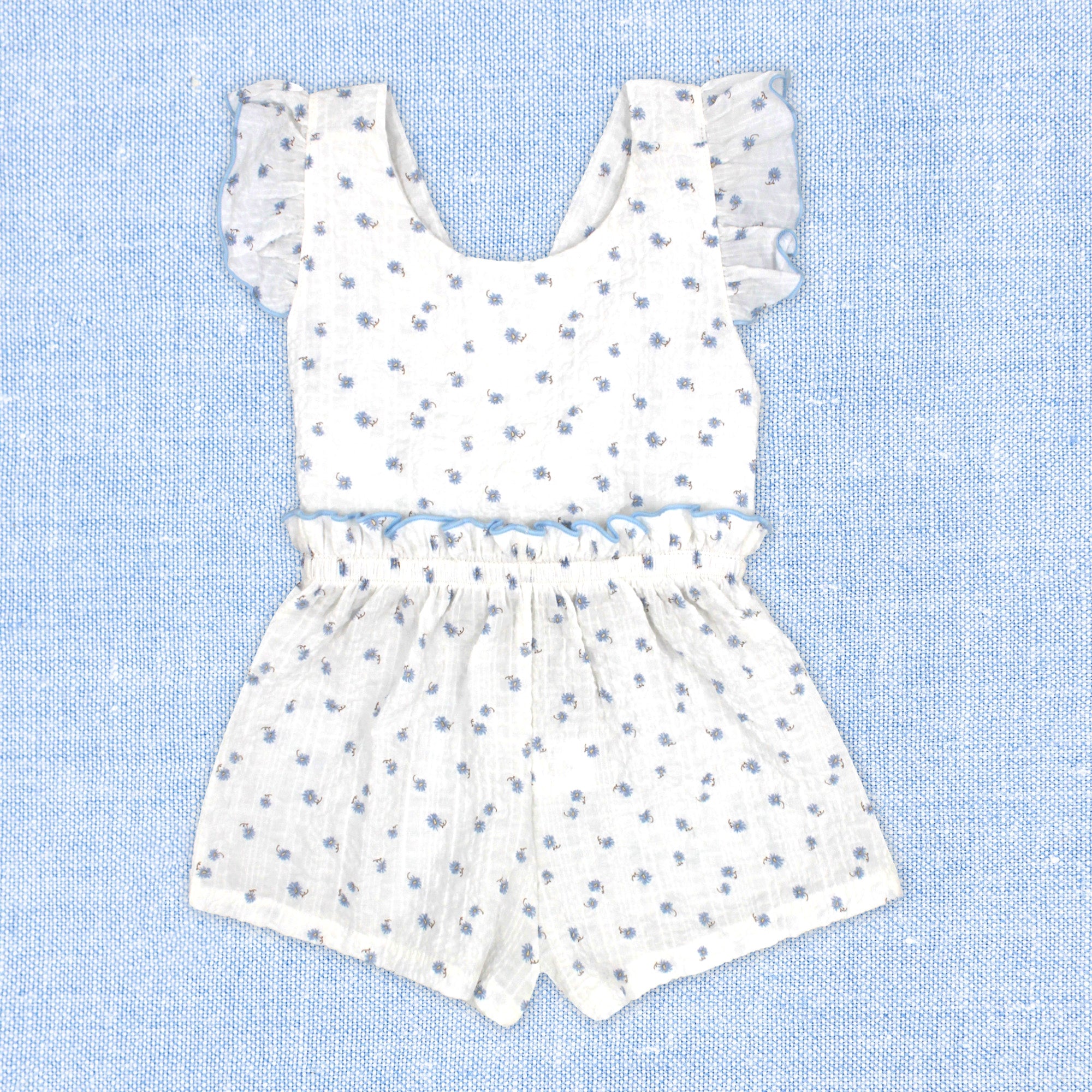 Jumpsuit 'Blue Flowers'