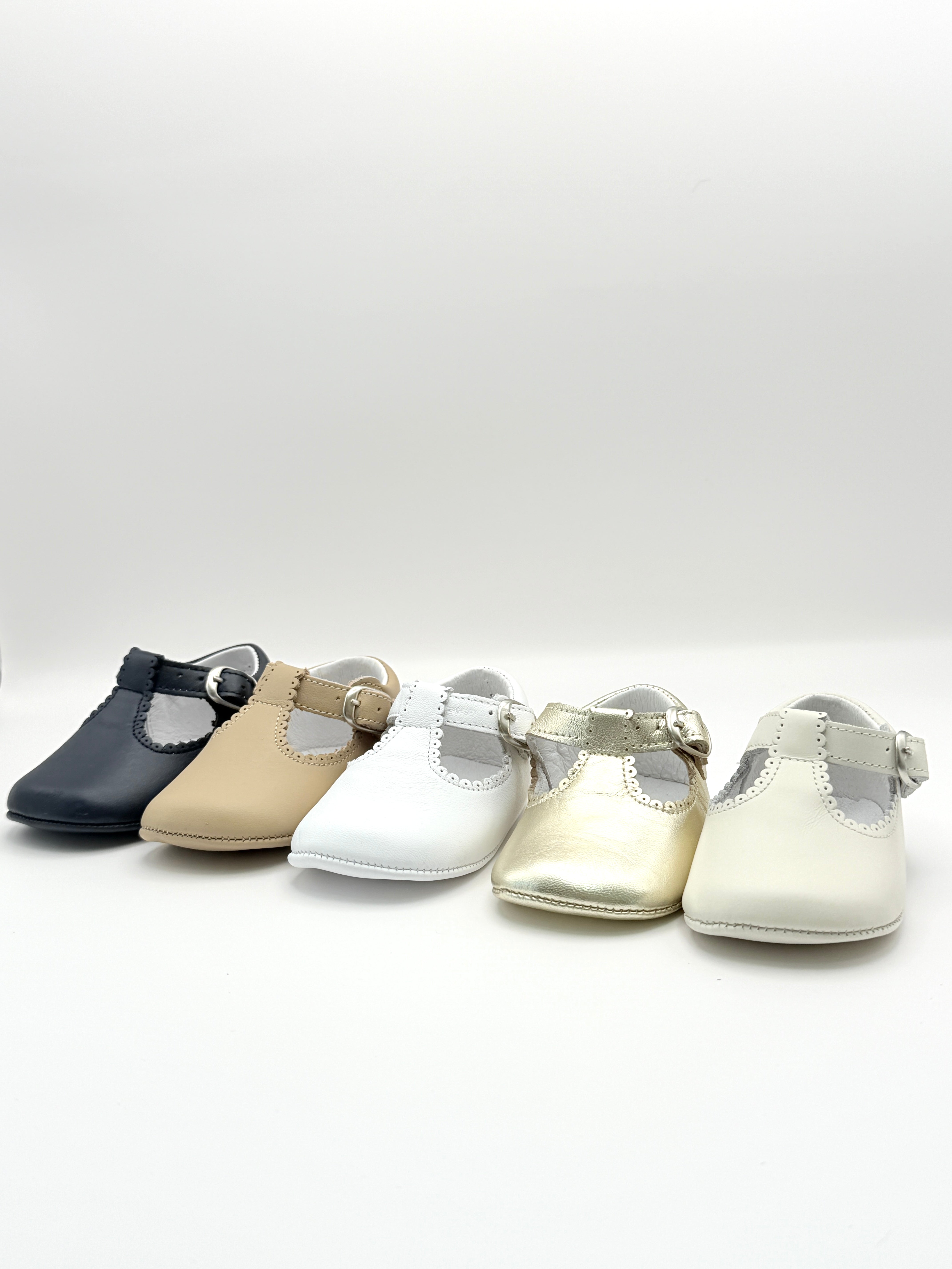 Crib Shoe T-Strap Napa Navy