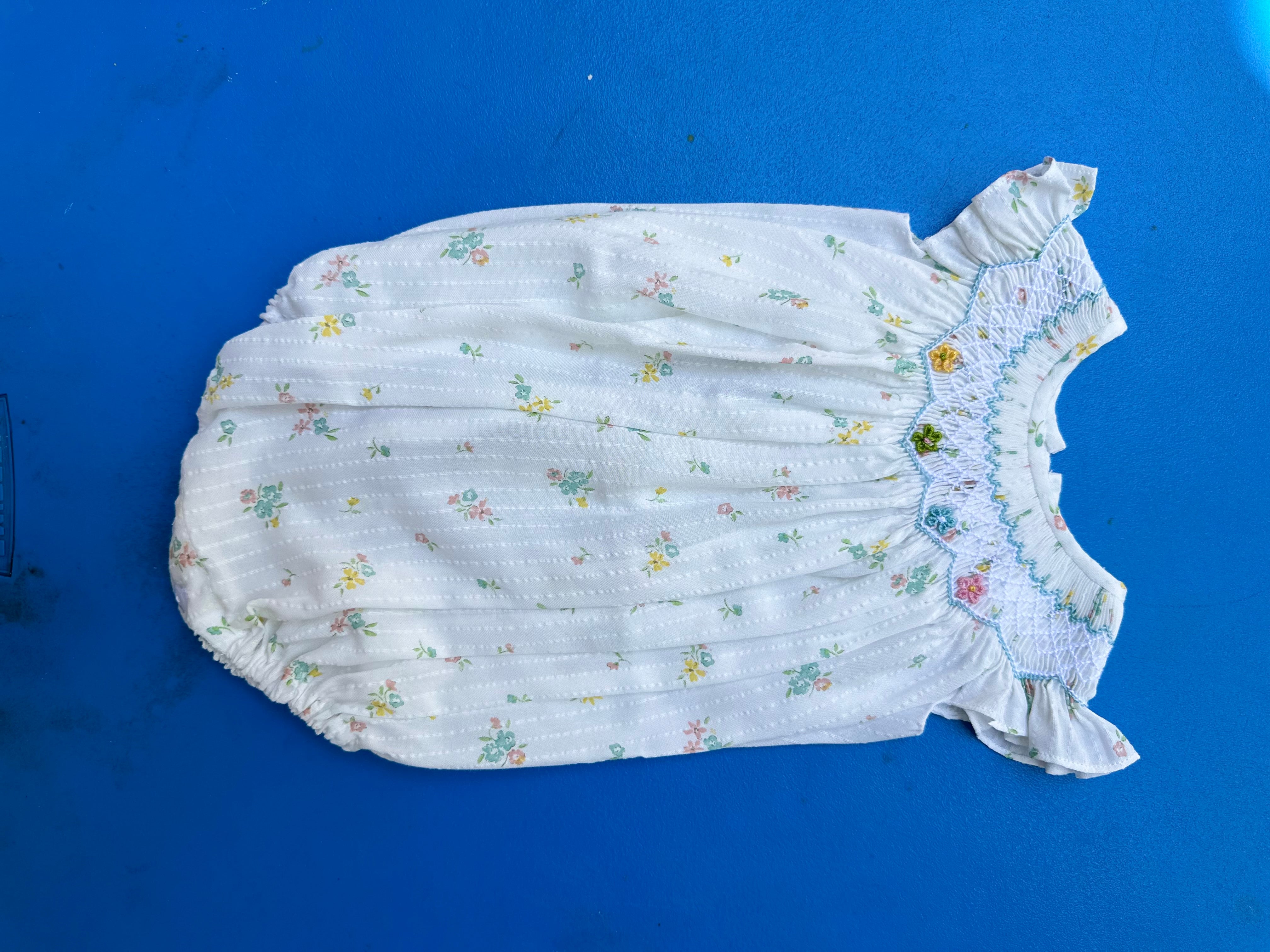 Smock Romper Flowers