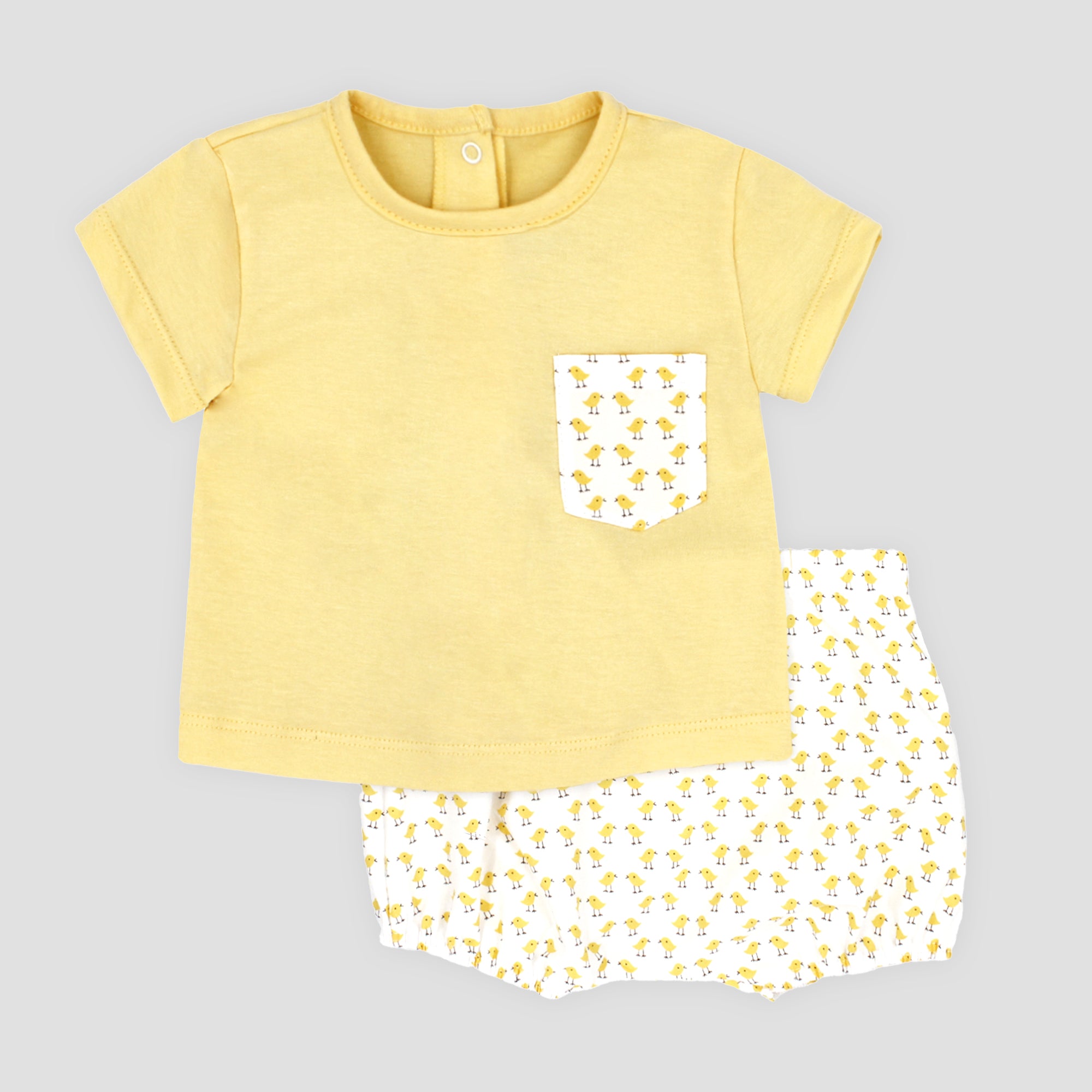 T-Shirt Set Creamy Yellow