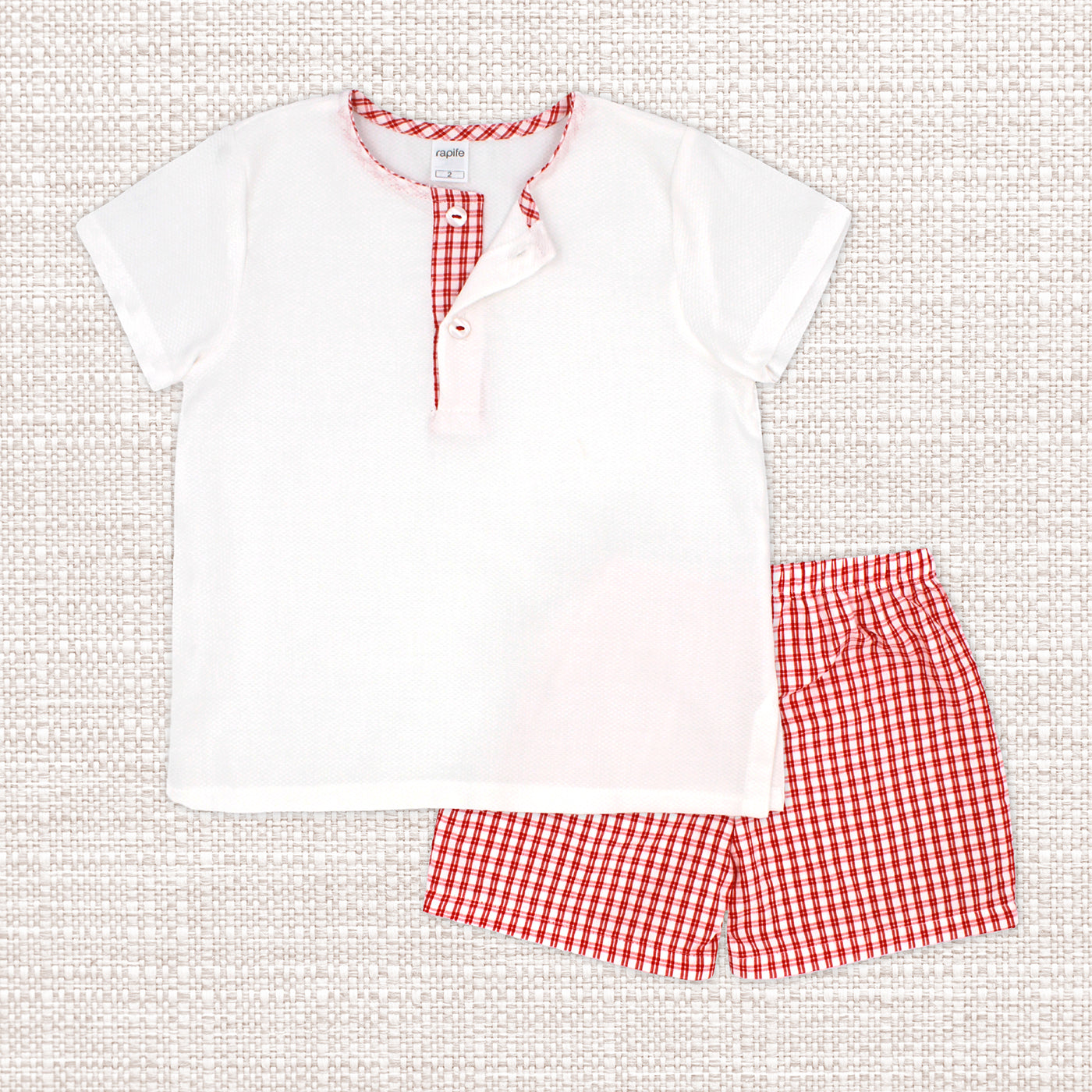 Boy Set 'Cherry Red' Piquet