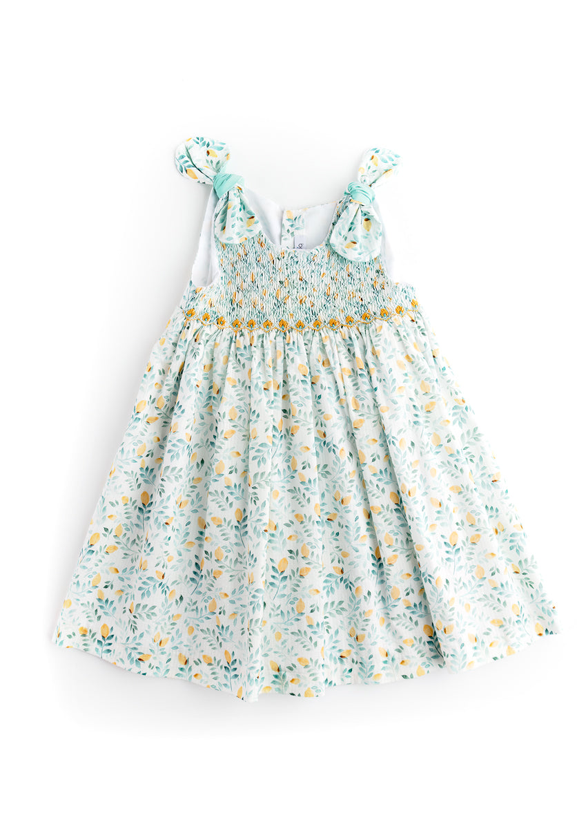 Smock Dress Lemons- Multicolor