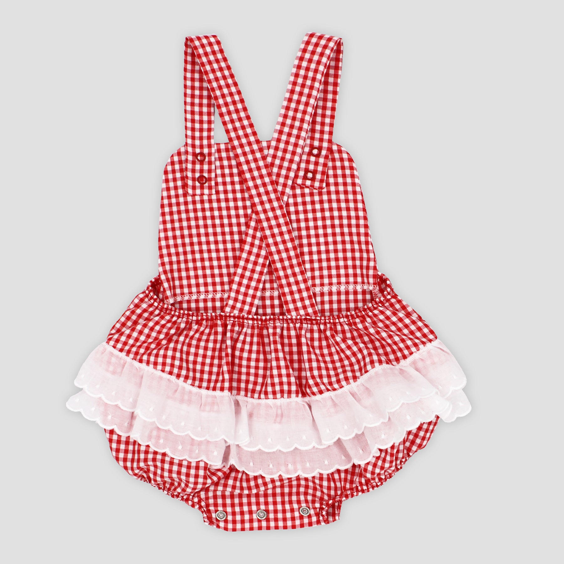 Dungaree Set Cherry