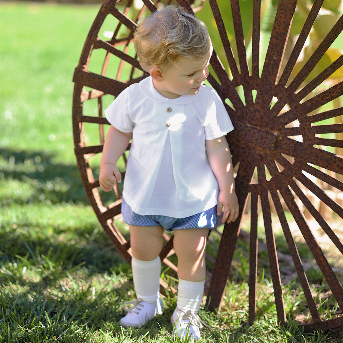 Bloomer Set 'Navy Gingham'