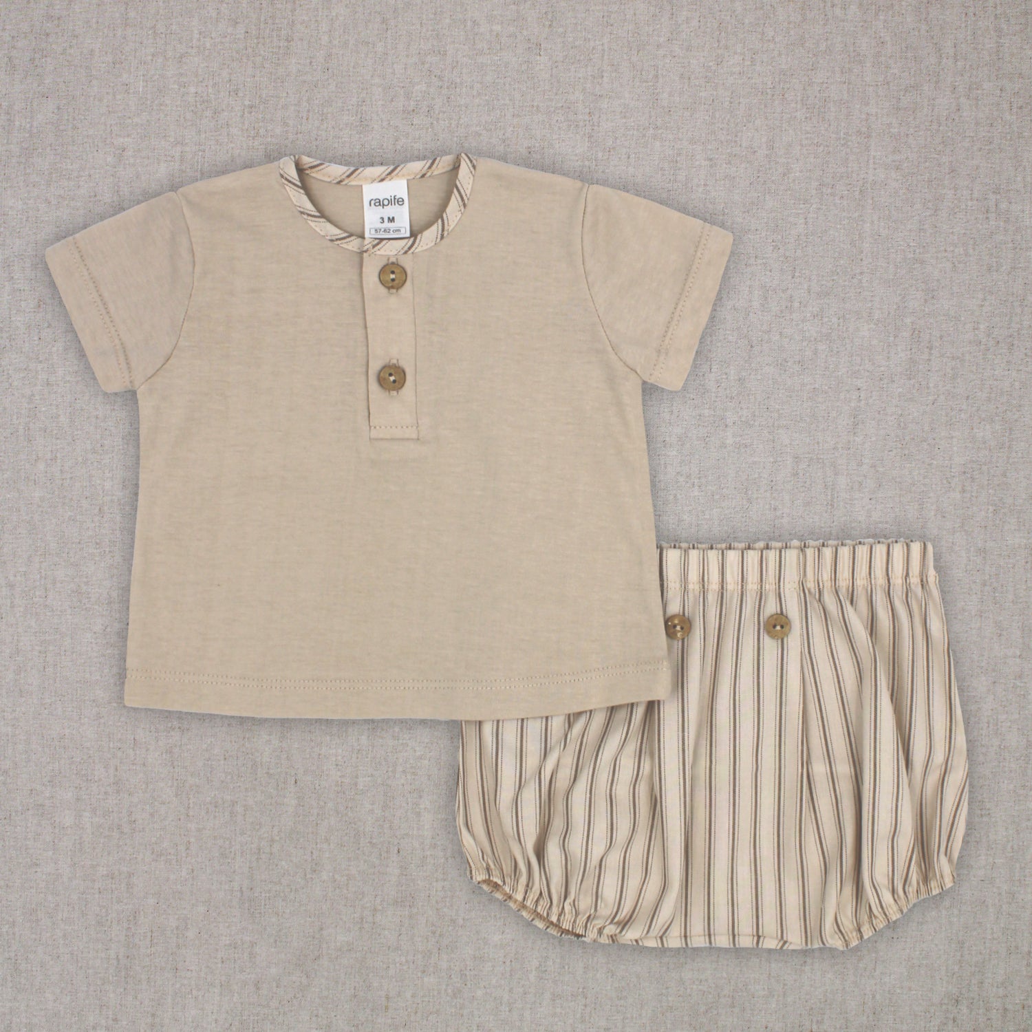 Bloomer Set 'Rayas Camel'