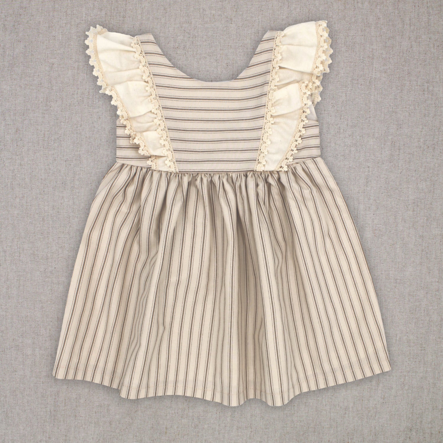 Dress Set 'Rayas Camel'