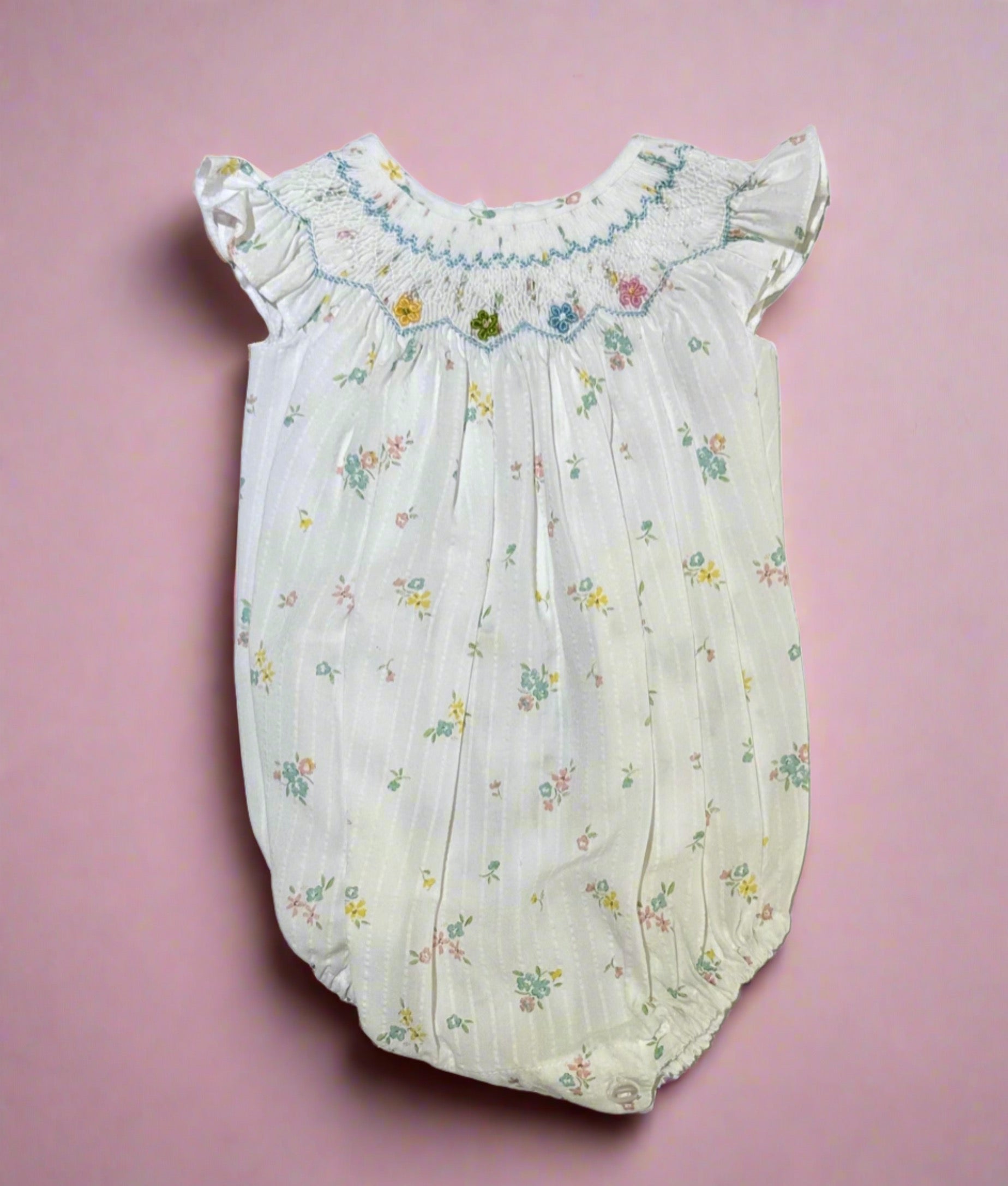 Smock Romper Flowers