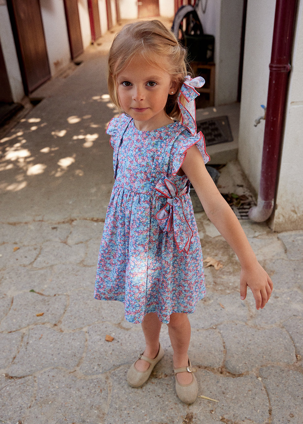 Dress 'Floral Liberty' Bows