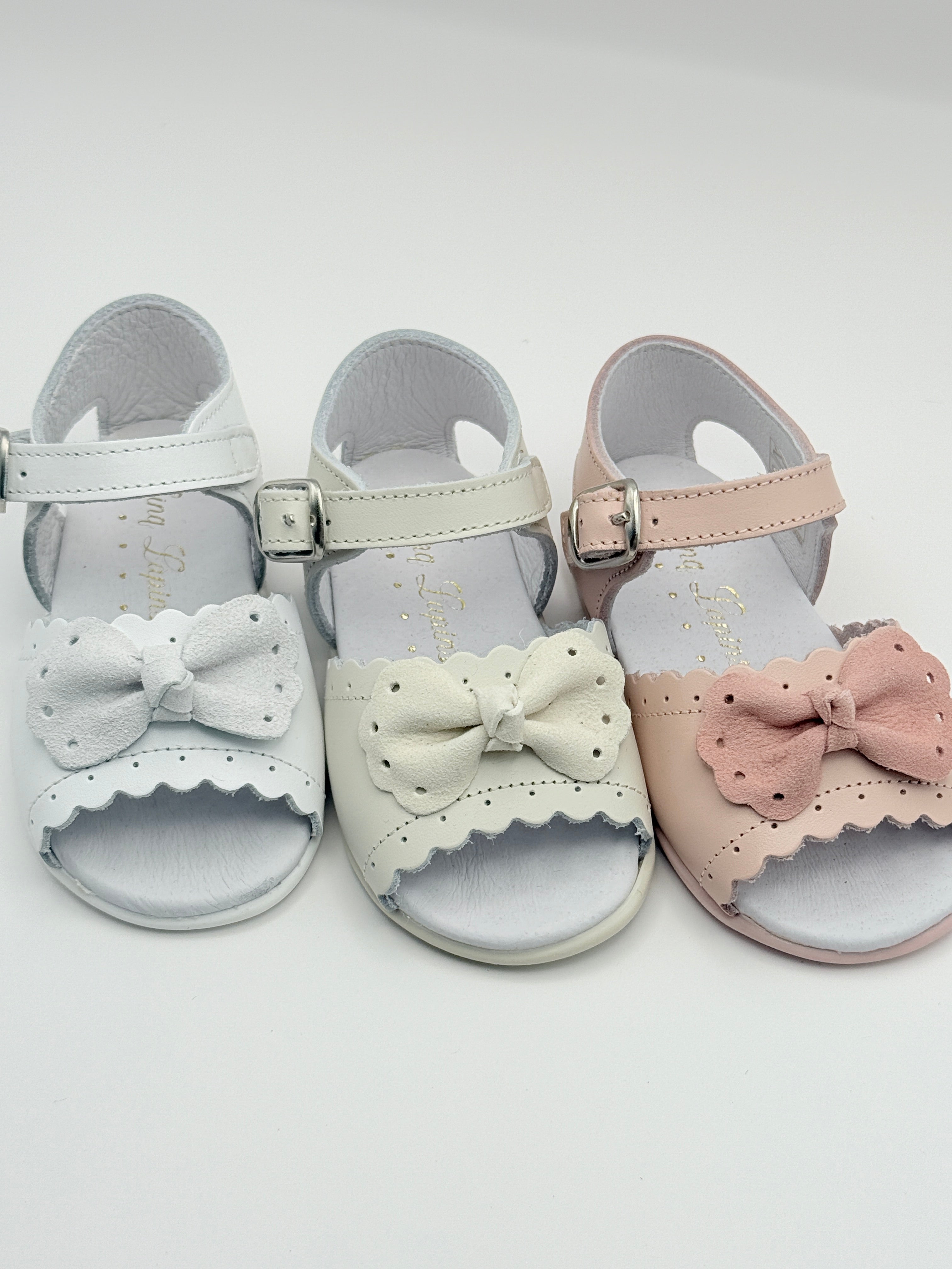 Sandal Scalloped Bow Pink