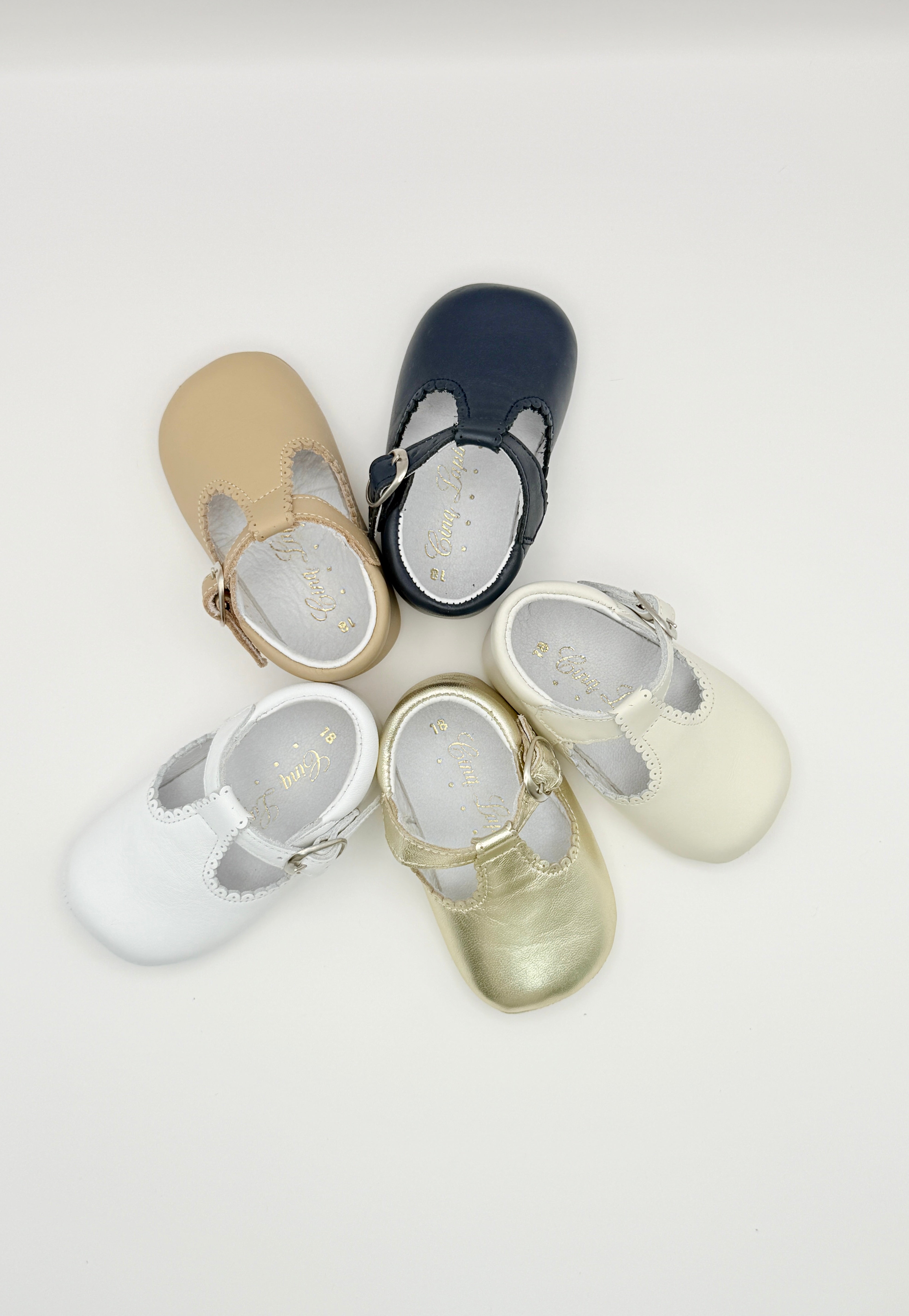 Crib Shoe T-Strap Napa Navy