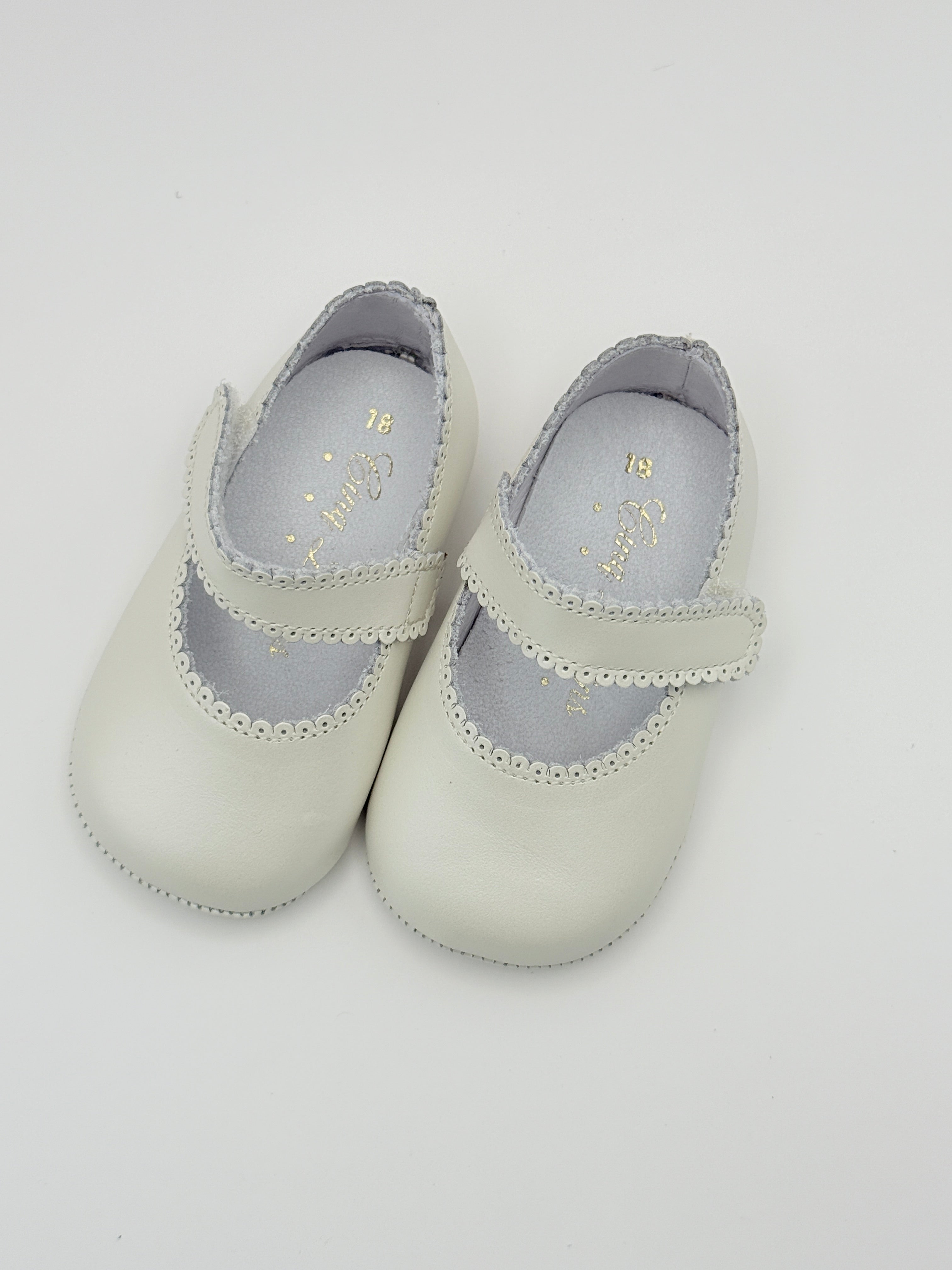Crib Shoe Mary Jane Nacar Ivory