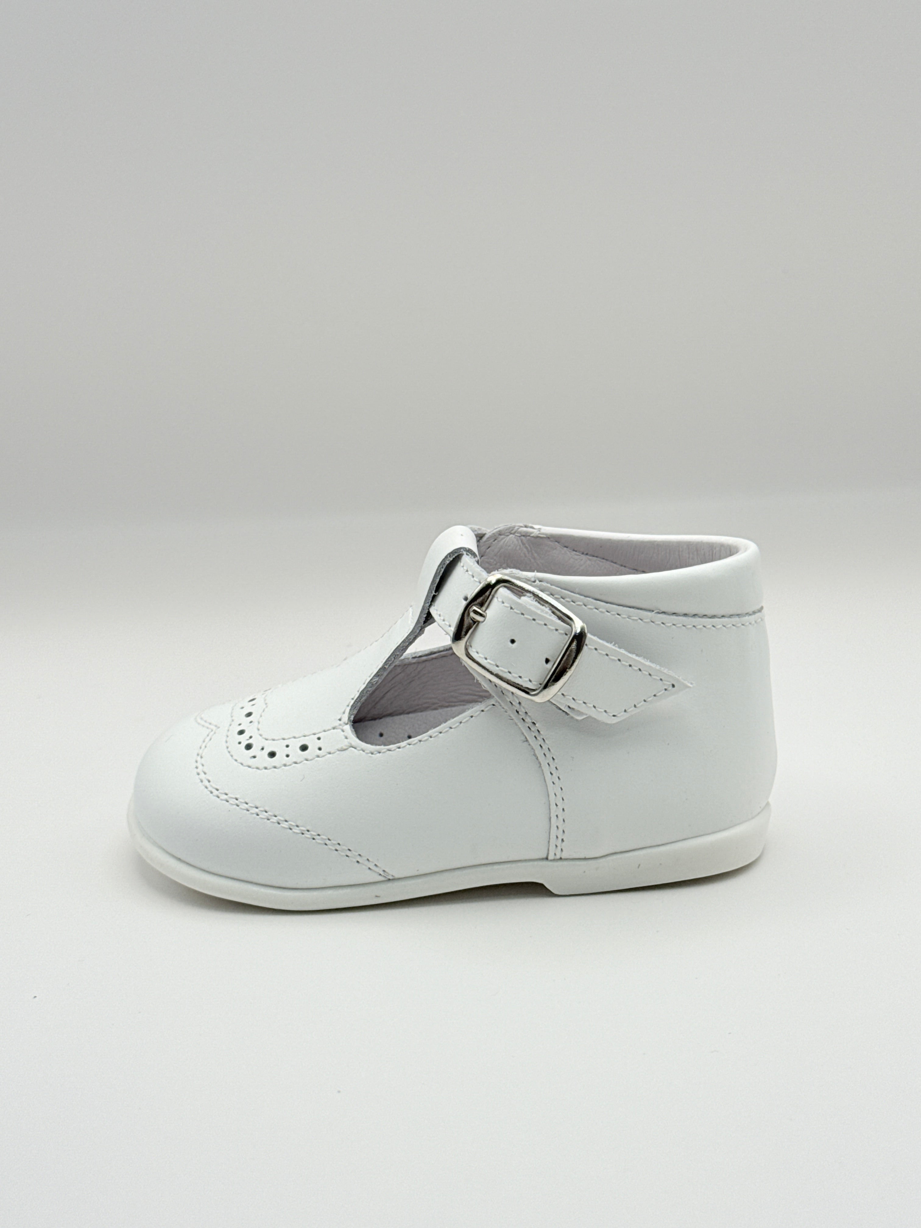 T-Bar Booties White