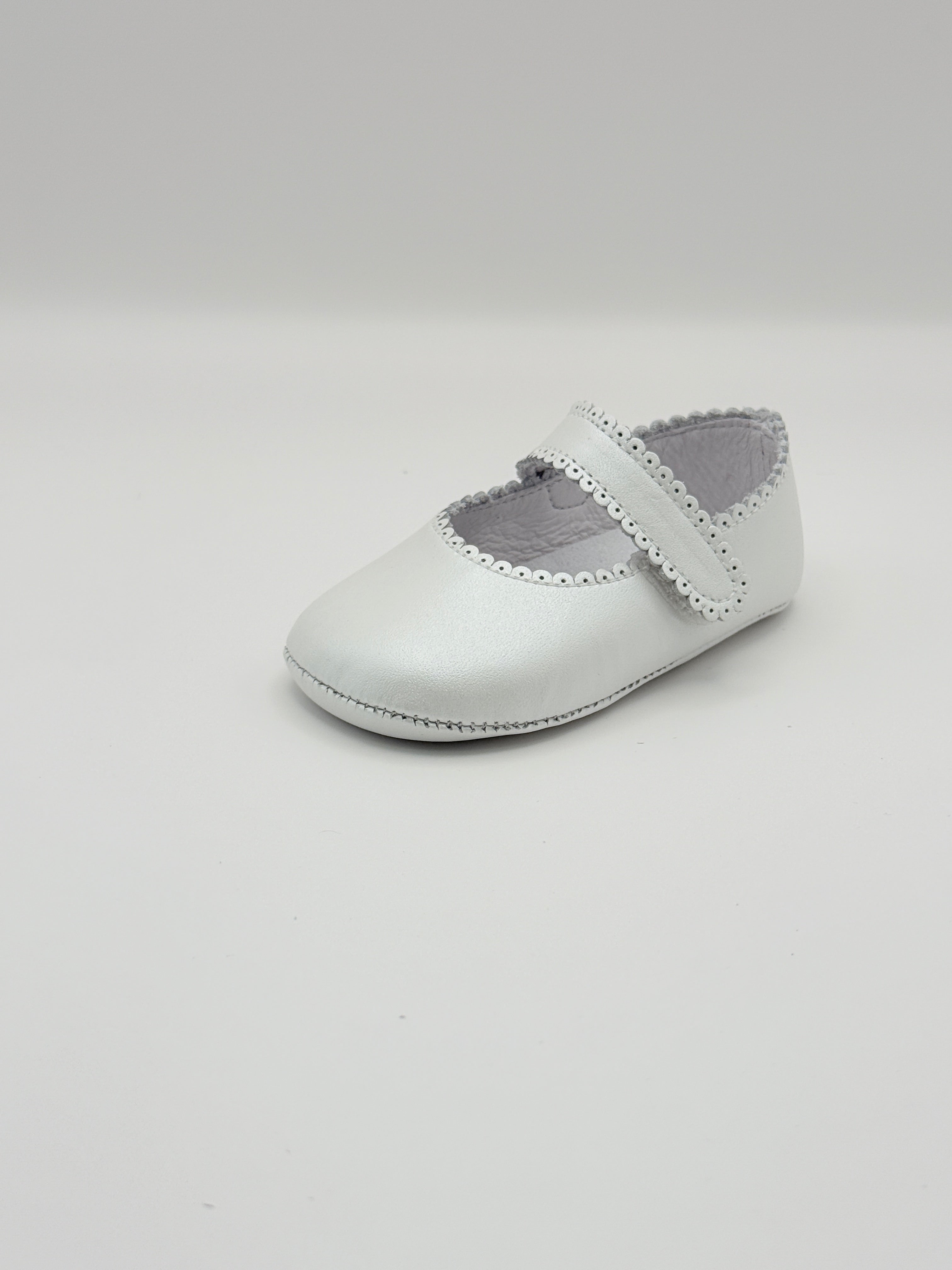 Crib Shoe Mary Jane Nacar White