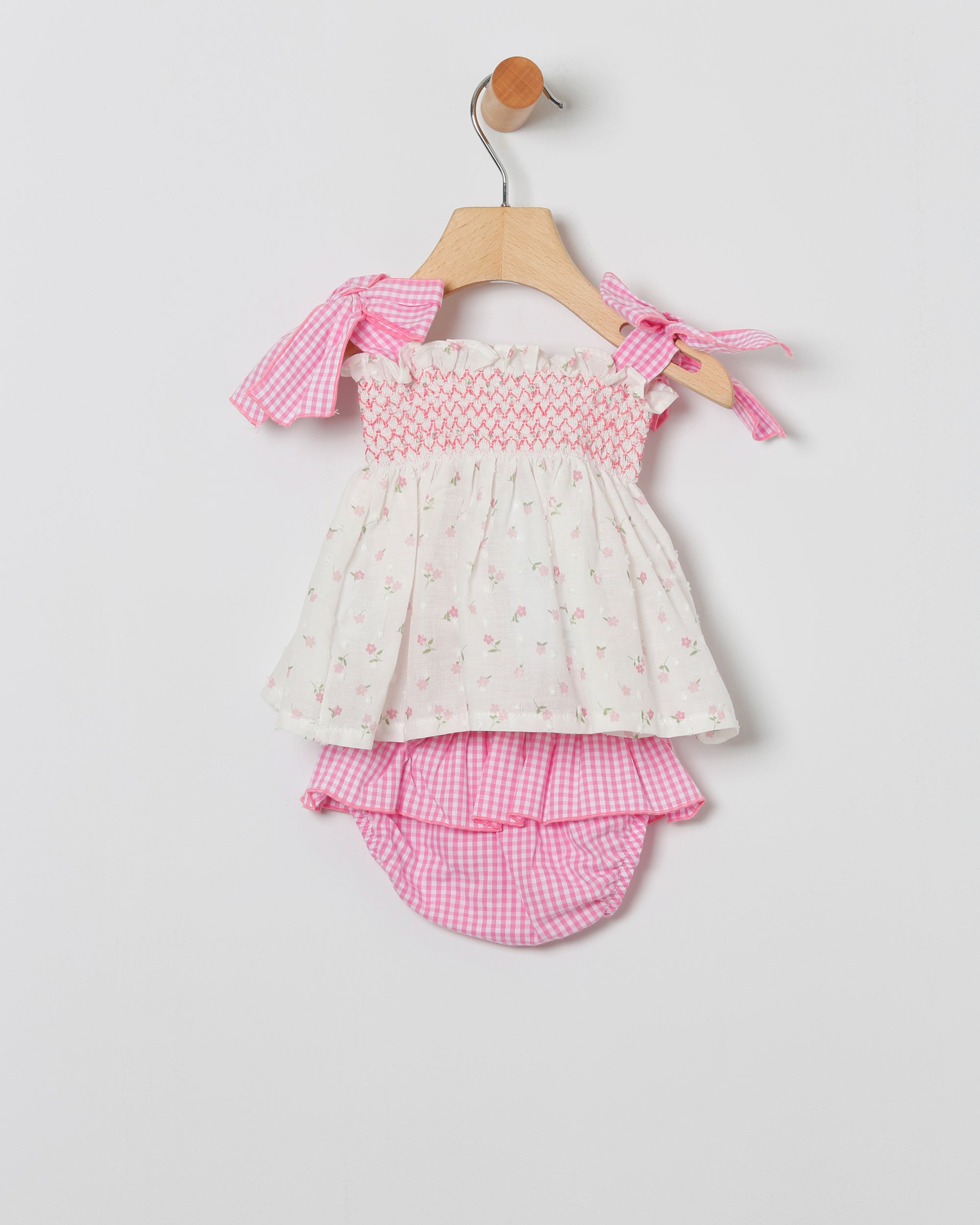 Bloomer Set Vichy Fuxia