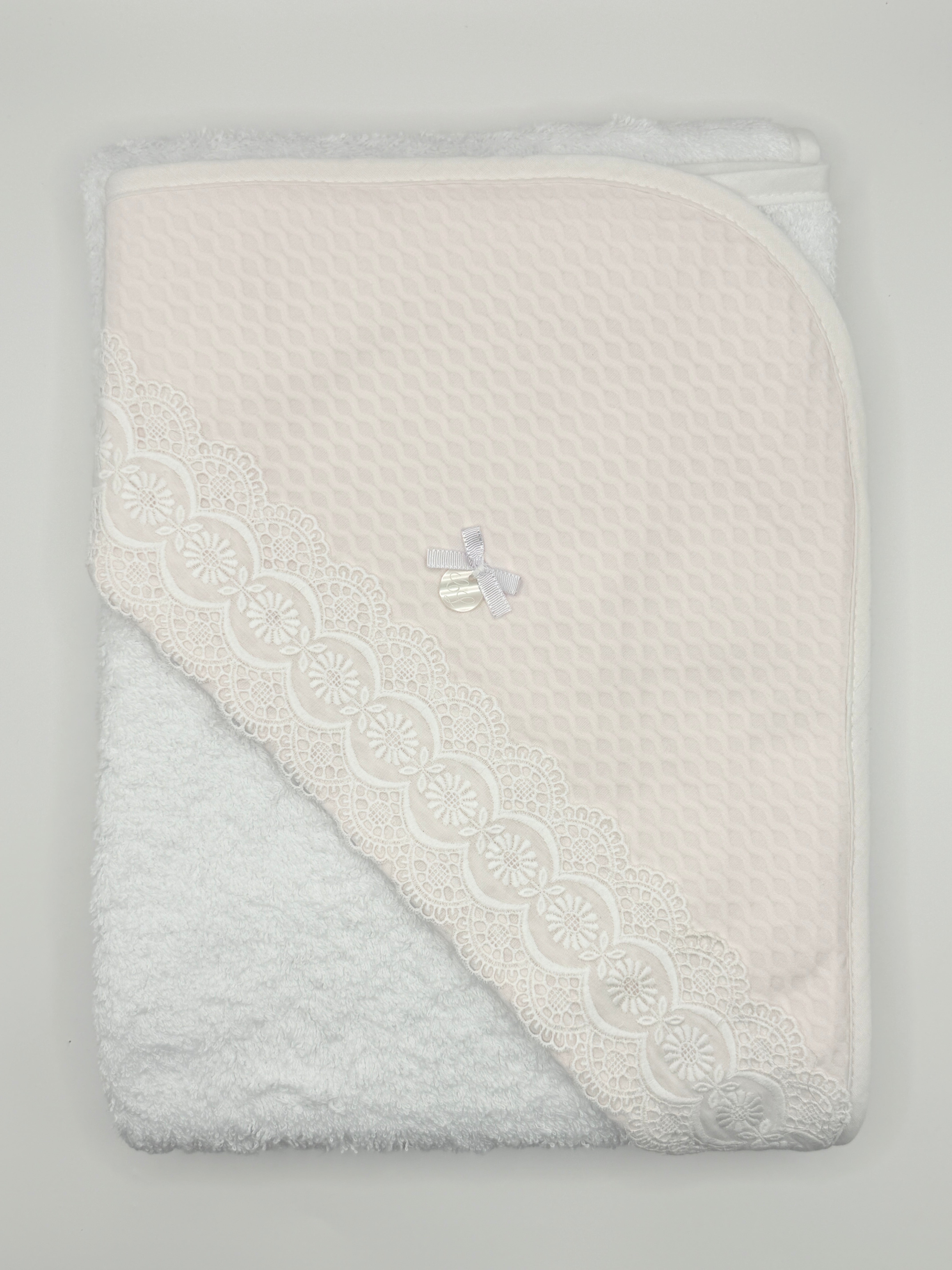 Hooded Towel XL Lucia Rombo Pink