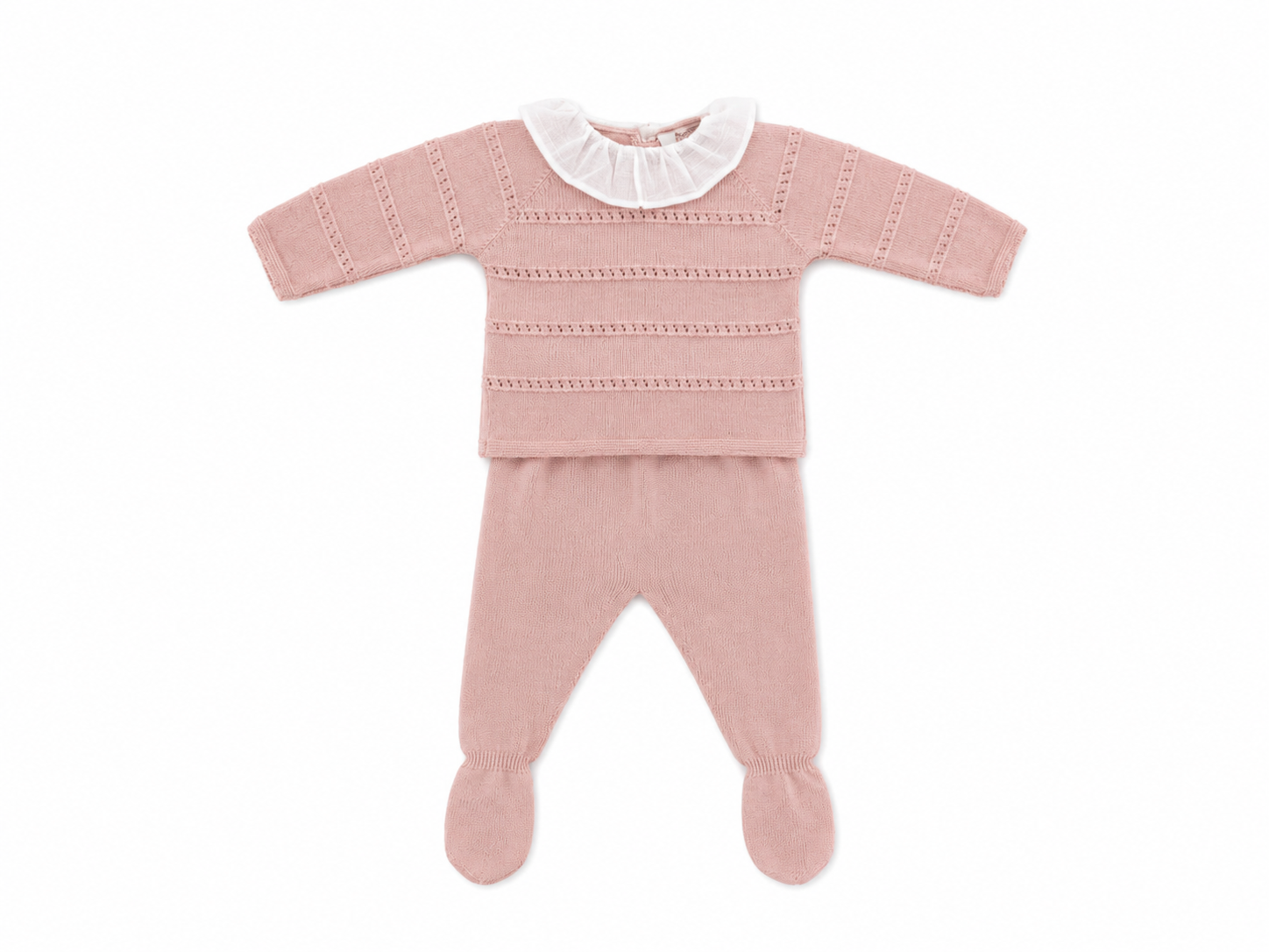 Knit Set 'Ojalillo' Pink- 2pc