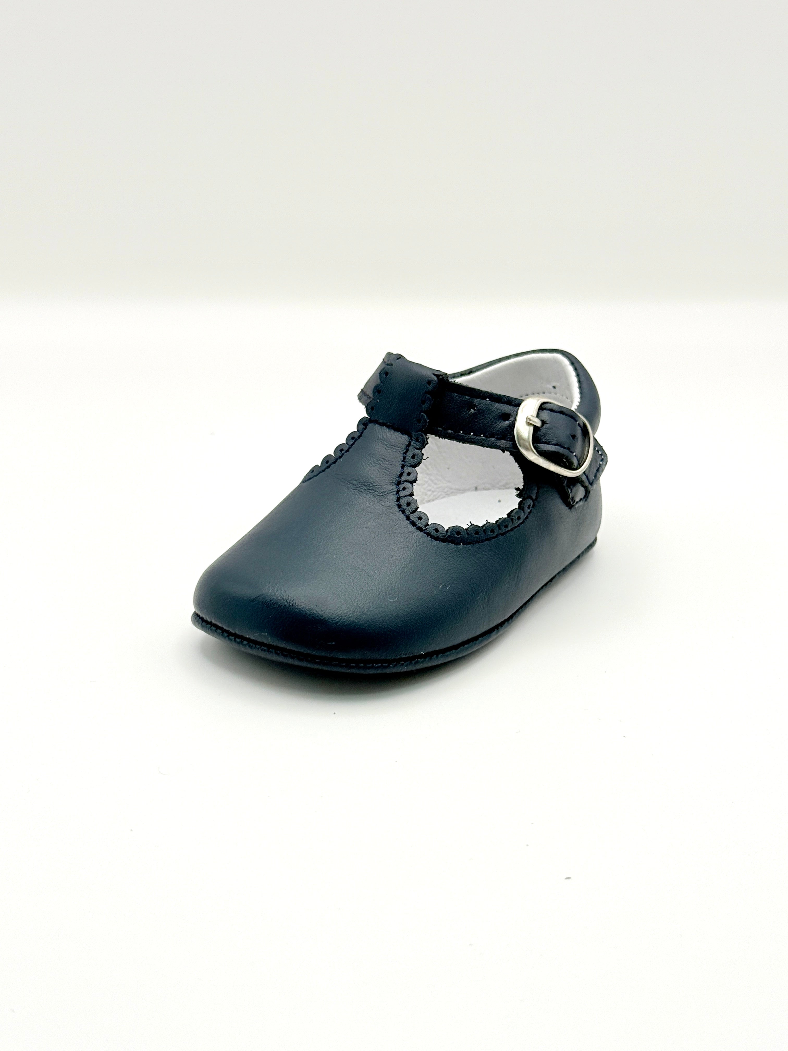 Crib Shoe T-Strap Napa Navy