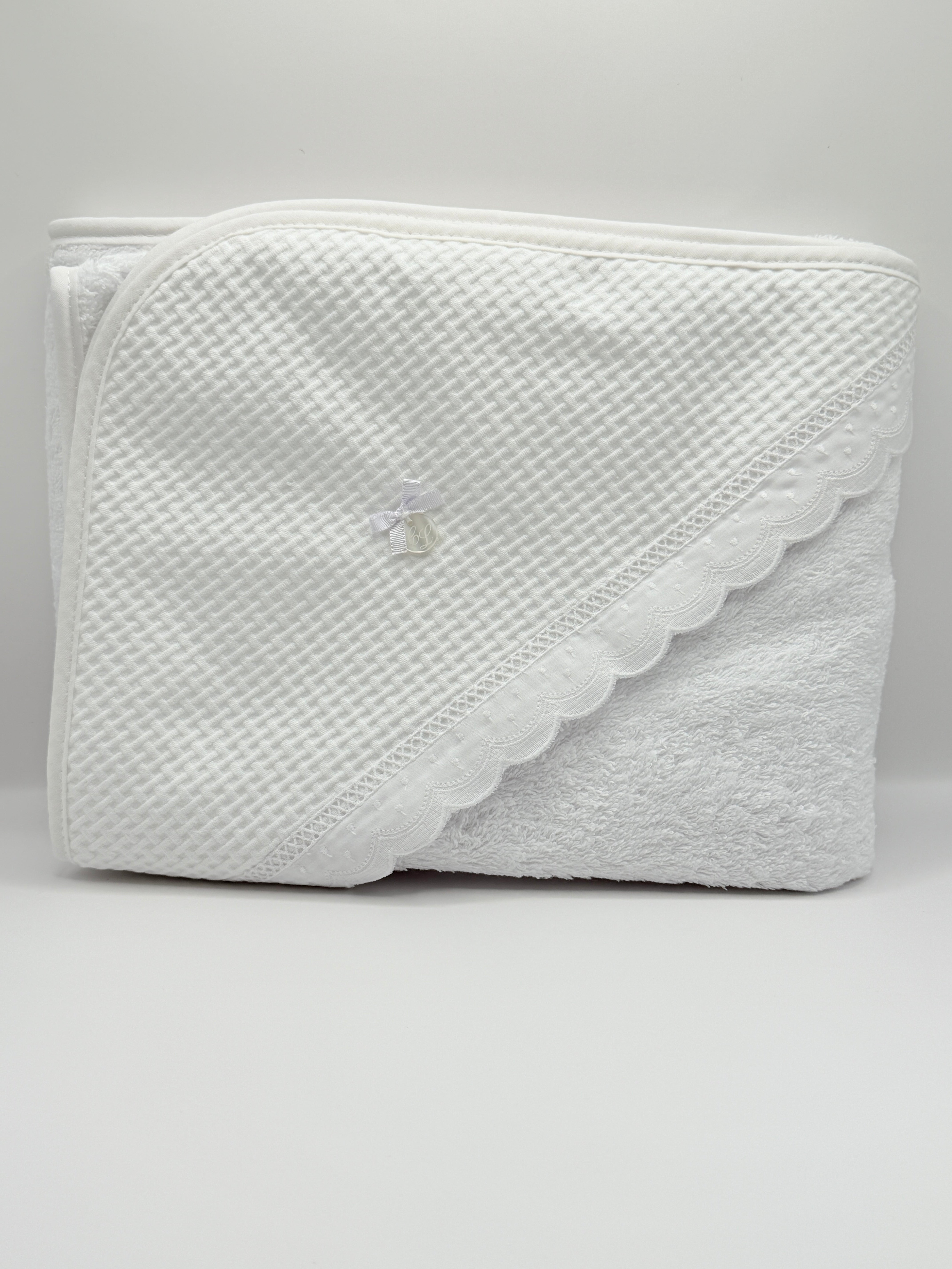 Hooded Towel XL Lucia White