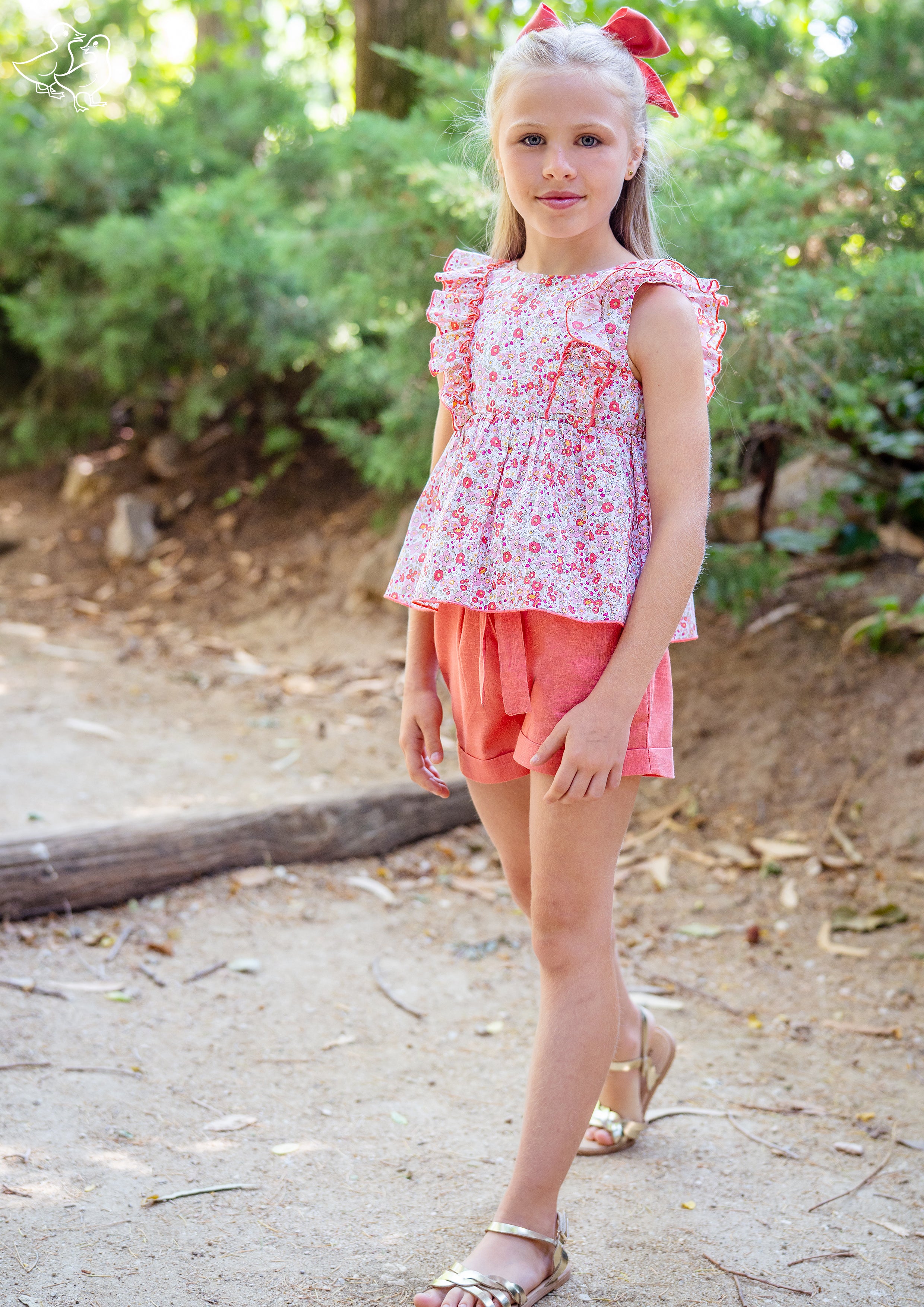 Short Set 'Nido Coral'