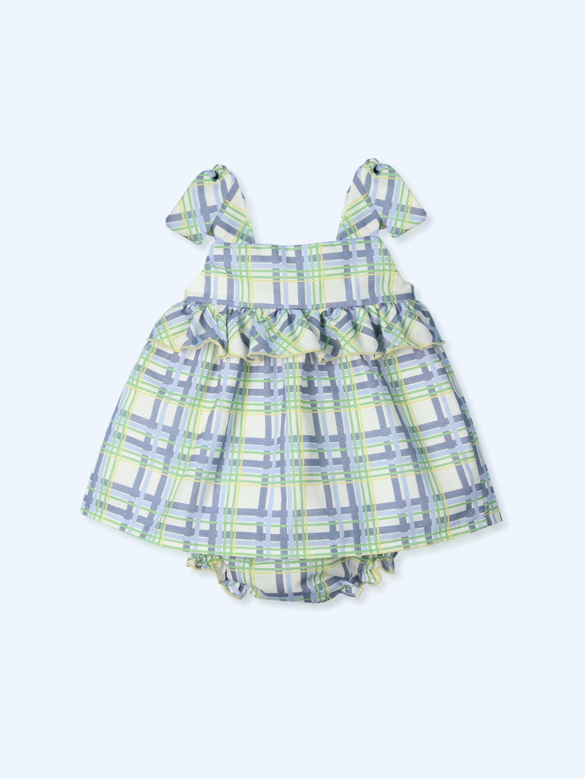 Green Check Bloomer Set