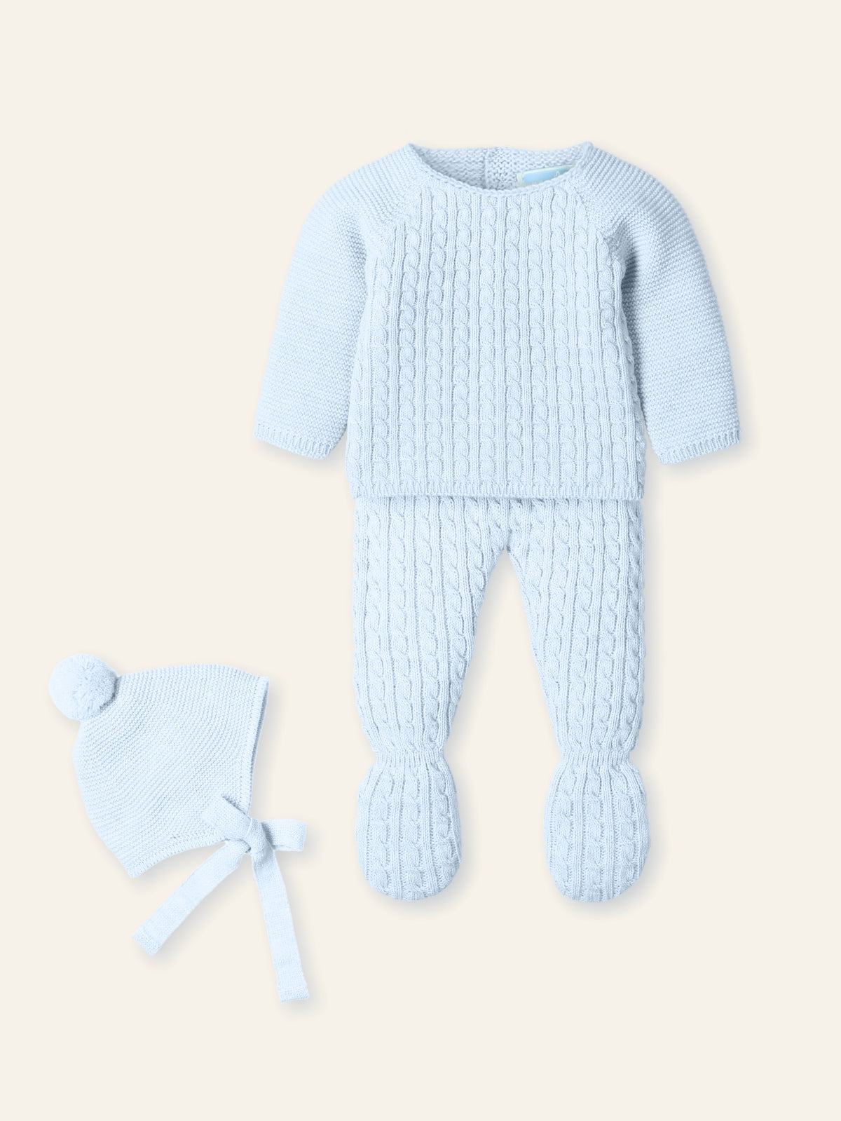 Knit Set Cloud- 3pc