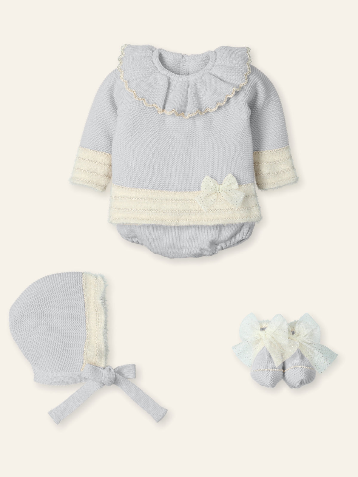 Knit Set Feather- 4pc