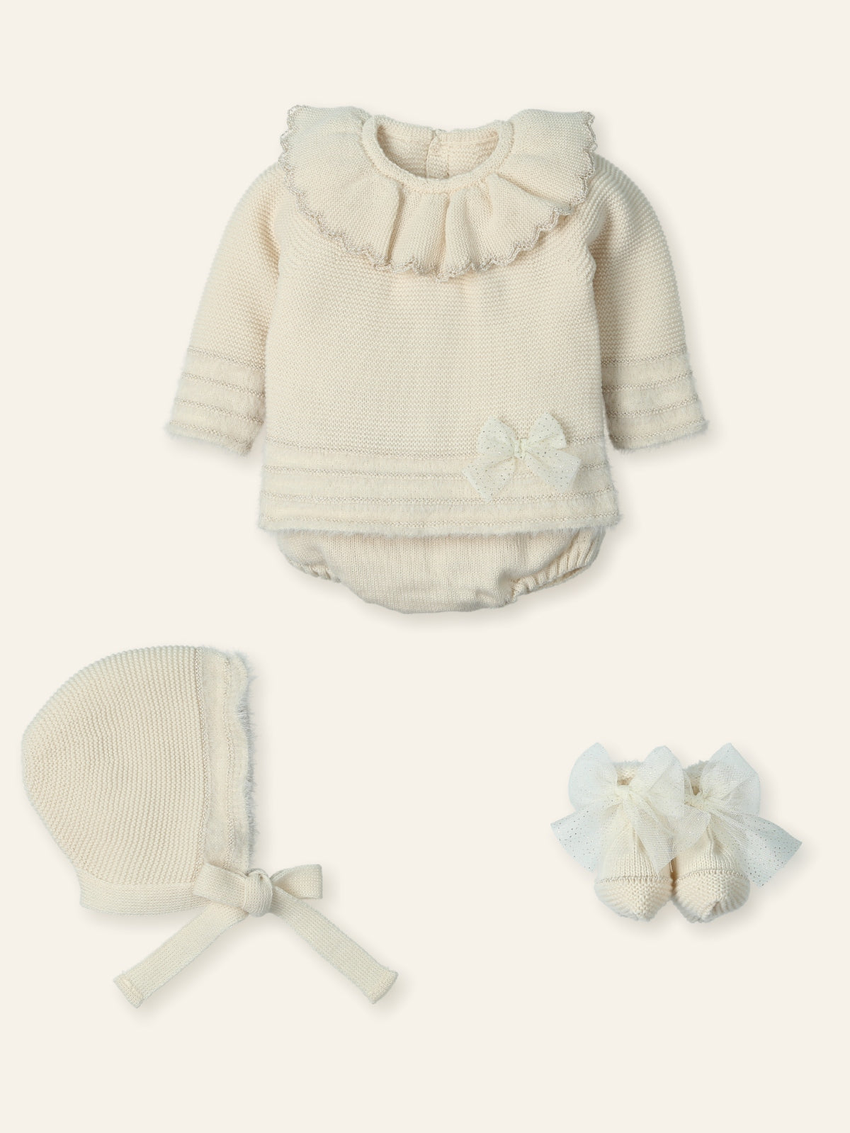 Knit Set Feather- 4pc