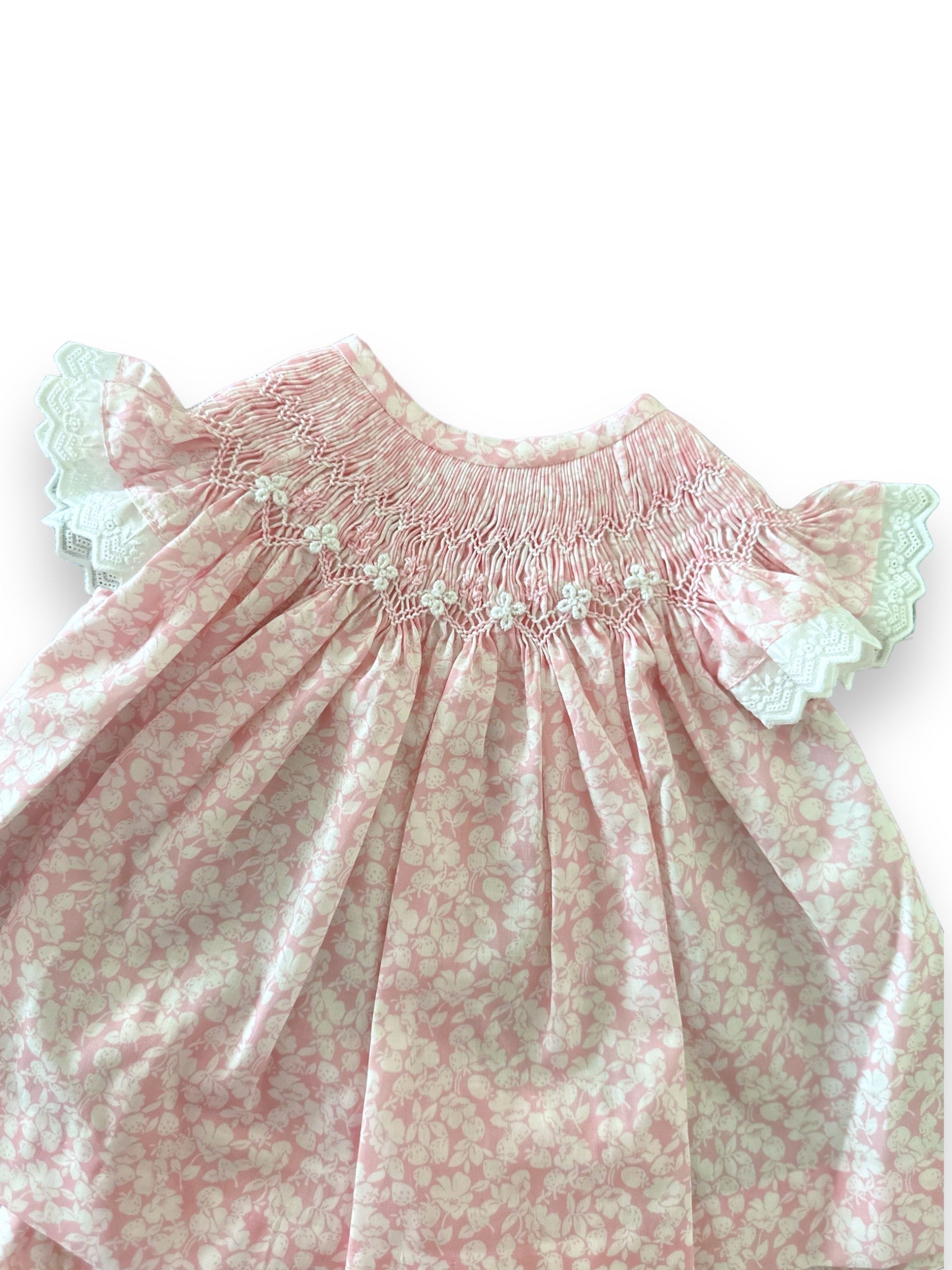 Smock Bloomer Set Rosa