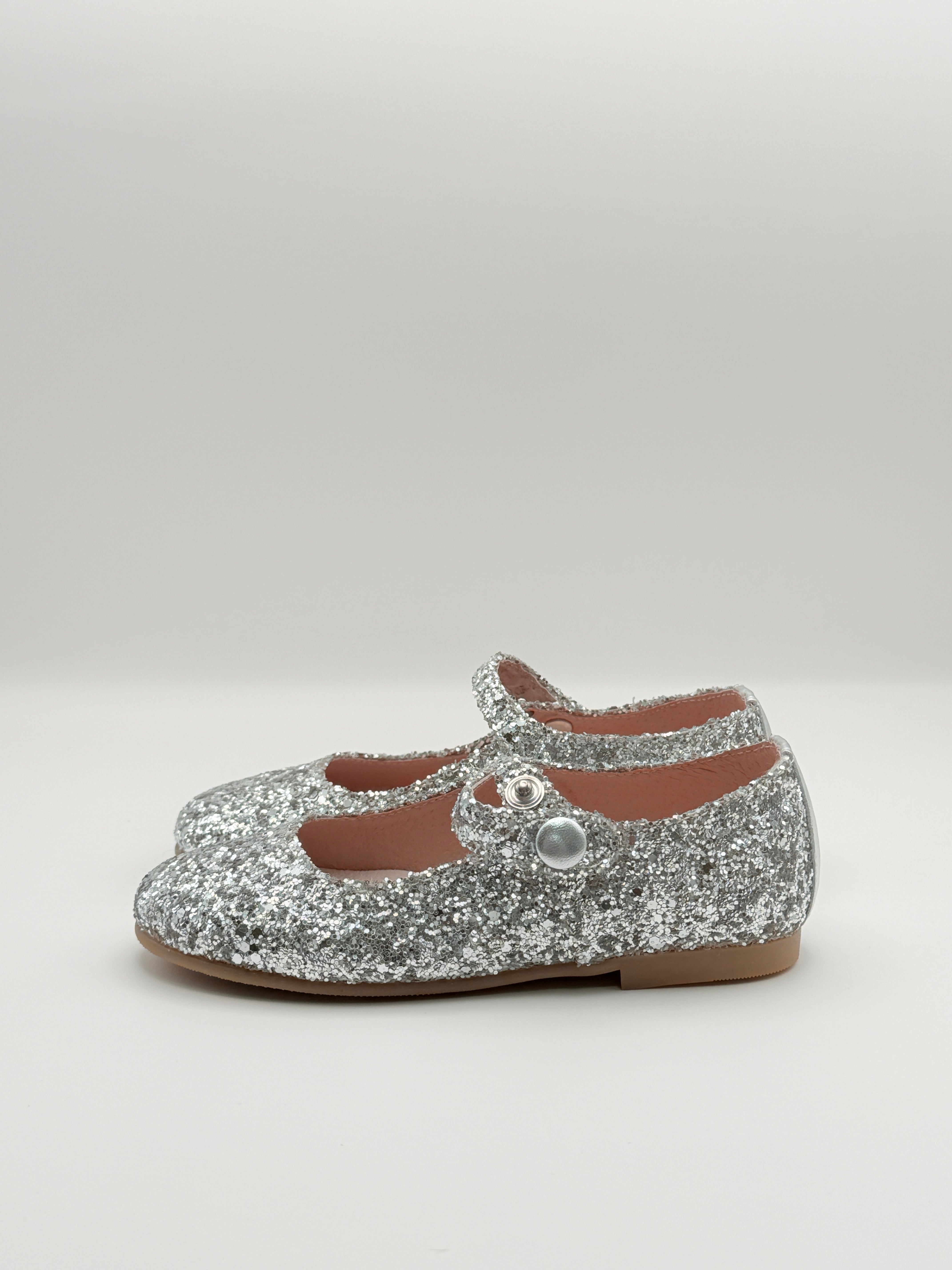 Mary Jane Glitter Silver