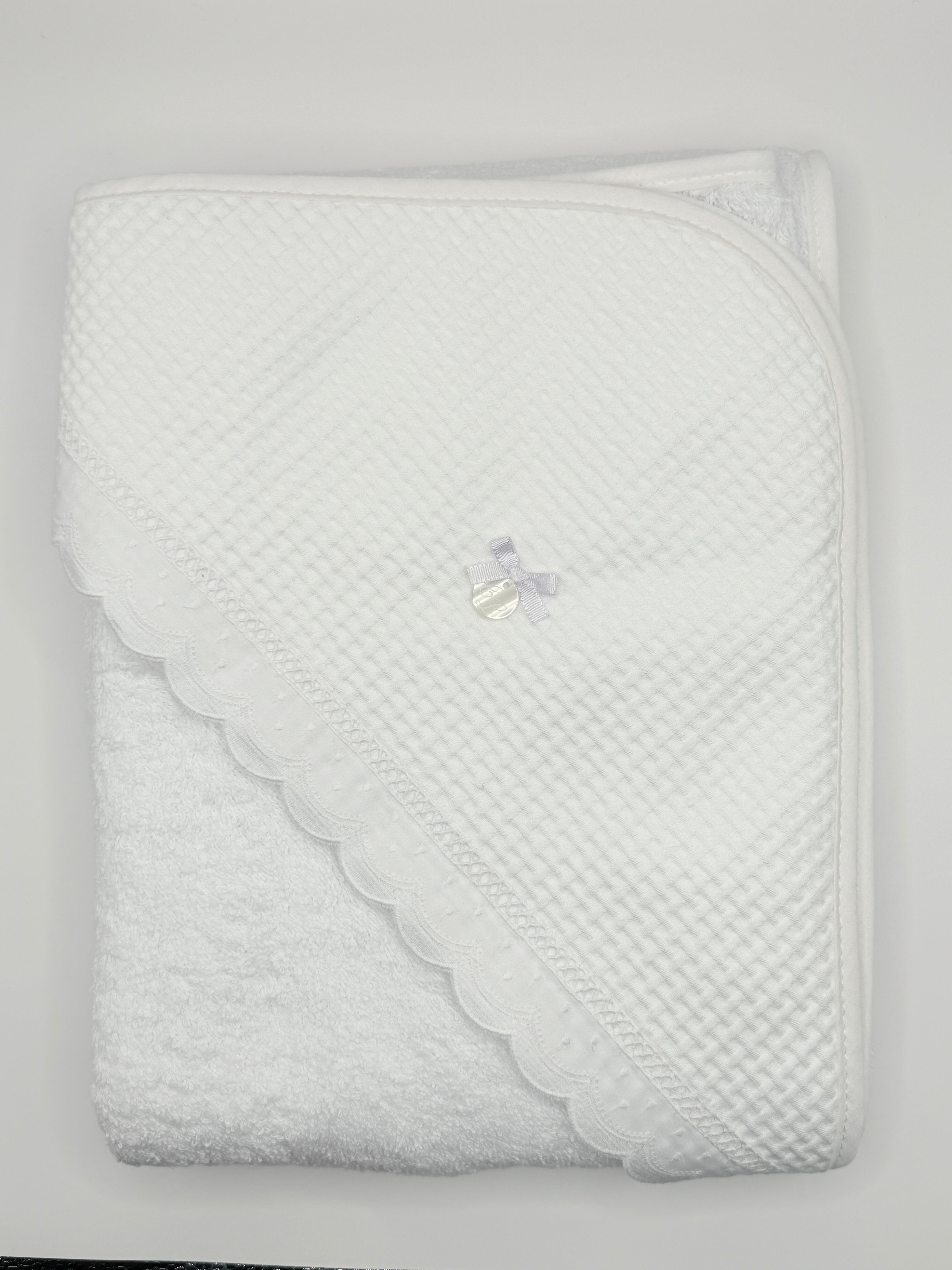 Hooded Towel XL Lucia White